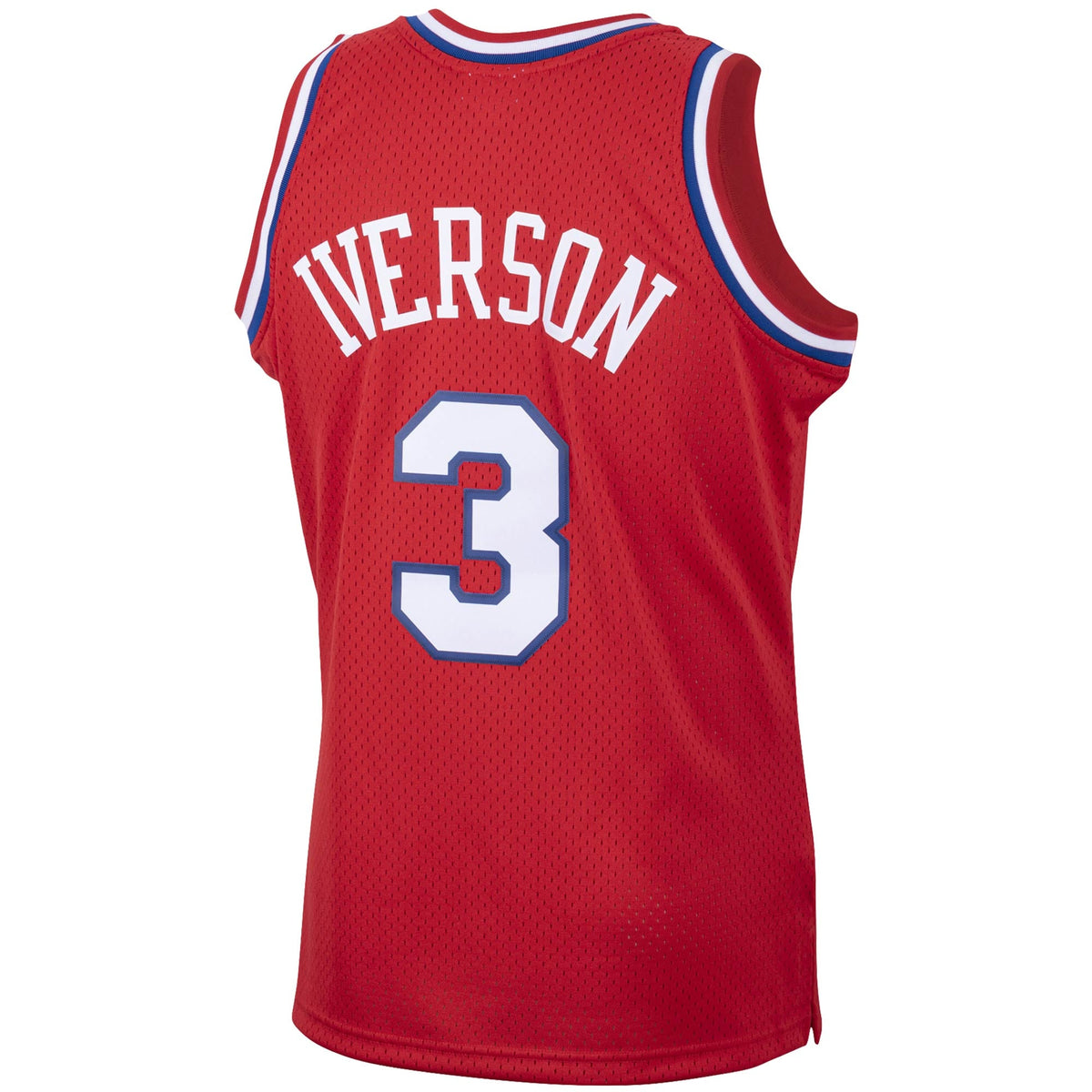 Men's Philadelphia 76ers Allen Iverson Mitchell & Ness Red 2002/03 Hardwood Classics Swingman Jersey
