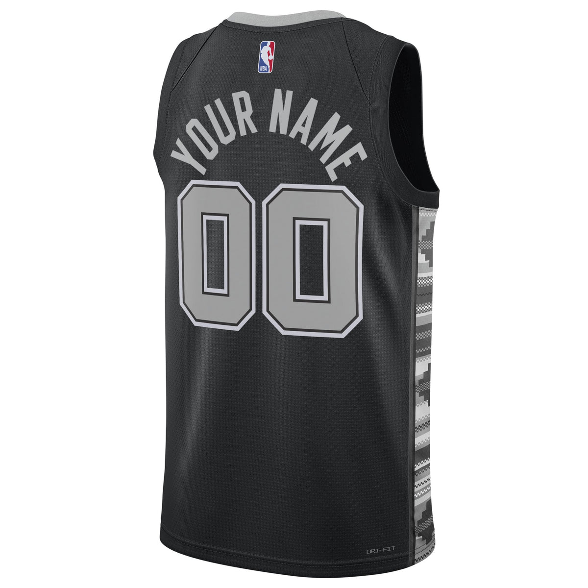 Unisex San Antonio Spurs Jordan Brand Black 2022/23 Swingman Custom Jersey - Statement Edition