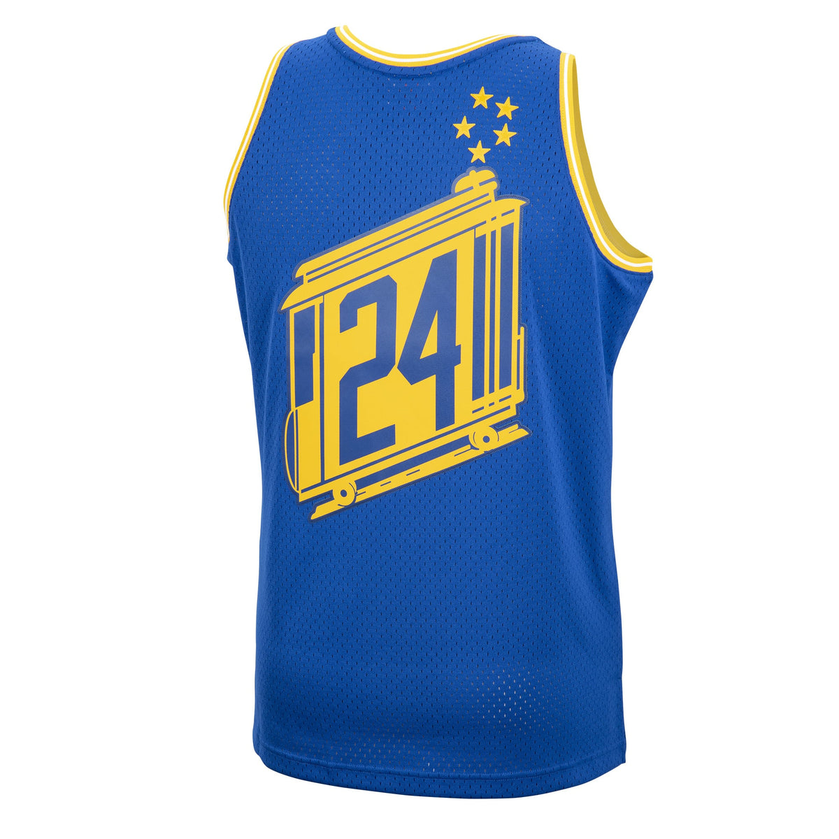 Men's Golden State Warriors Rick Barry Mitchell & Ness Royal 1966/67 Hardwood Classics Swingman Jersey