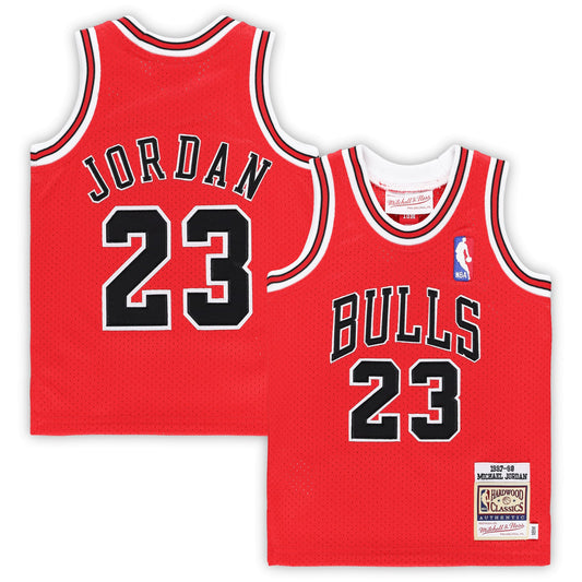 Infant Chicago Bulls Michael Jordan Mitchell & Ness Red 1985/86 Hardwood Classics Authentic Jersey