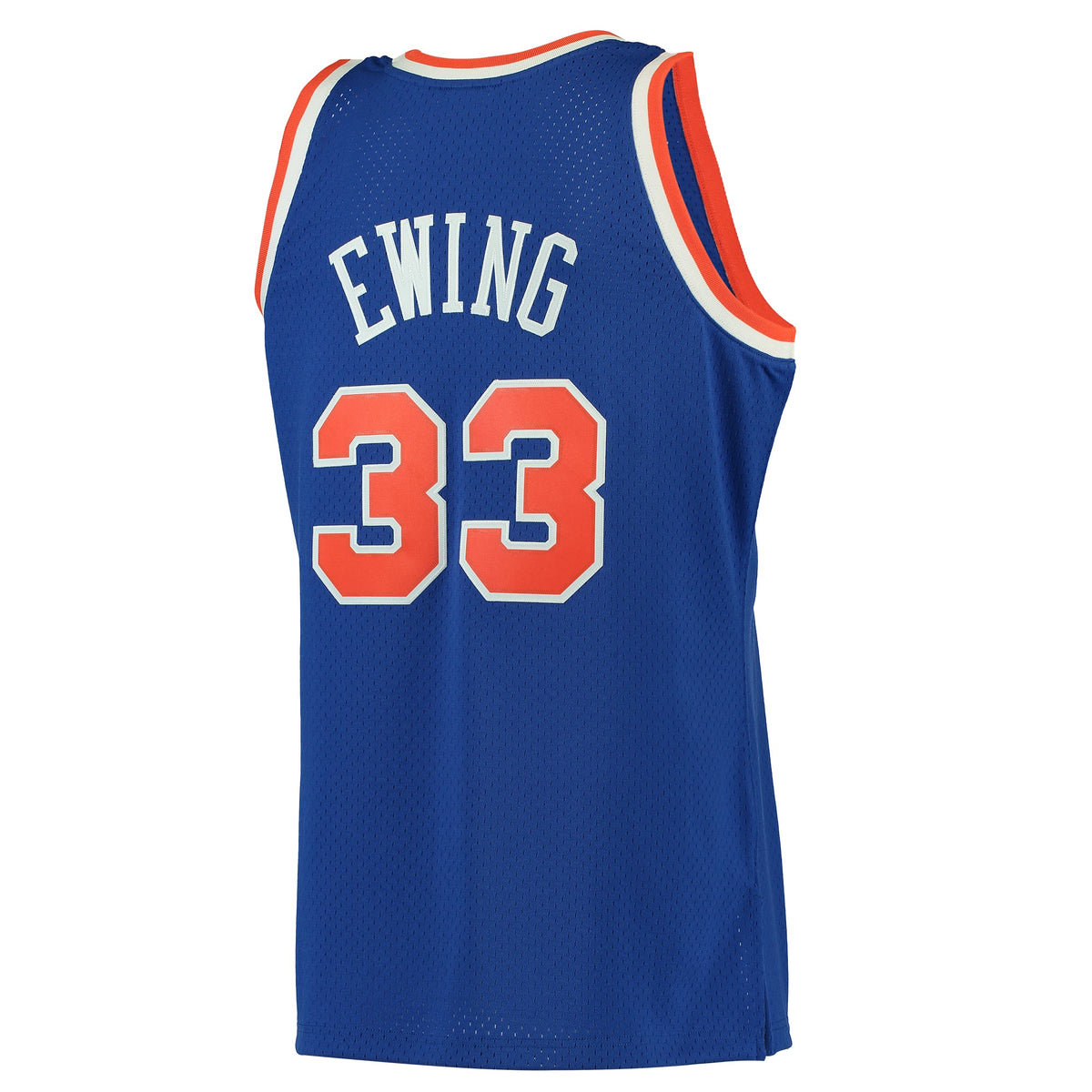 Men's New York Knicks Patrick Ewing Mitchell & Ness Blue 1991/92 Hardwood Classics Swingman Jersey