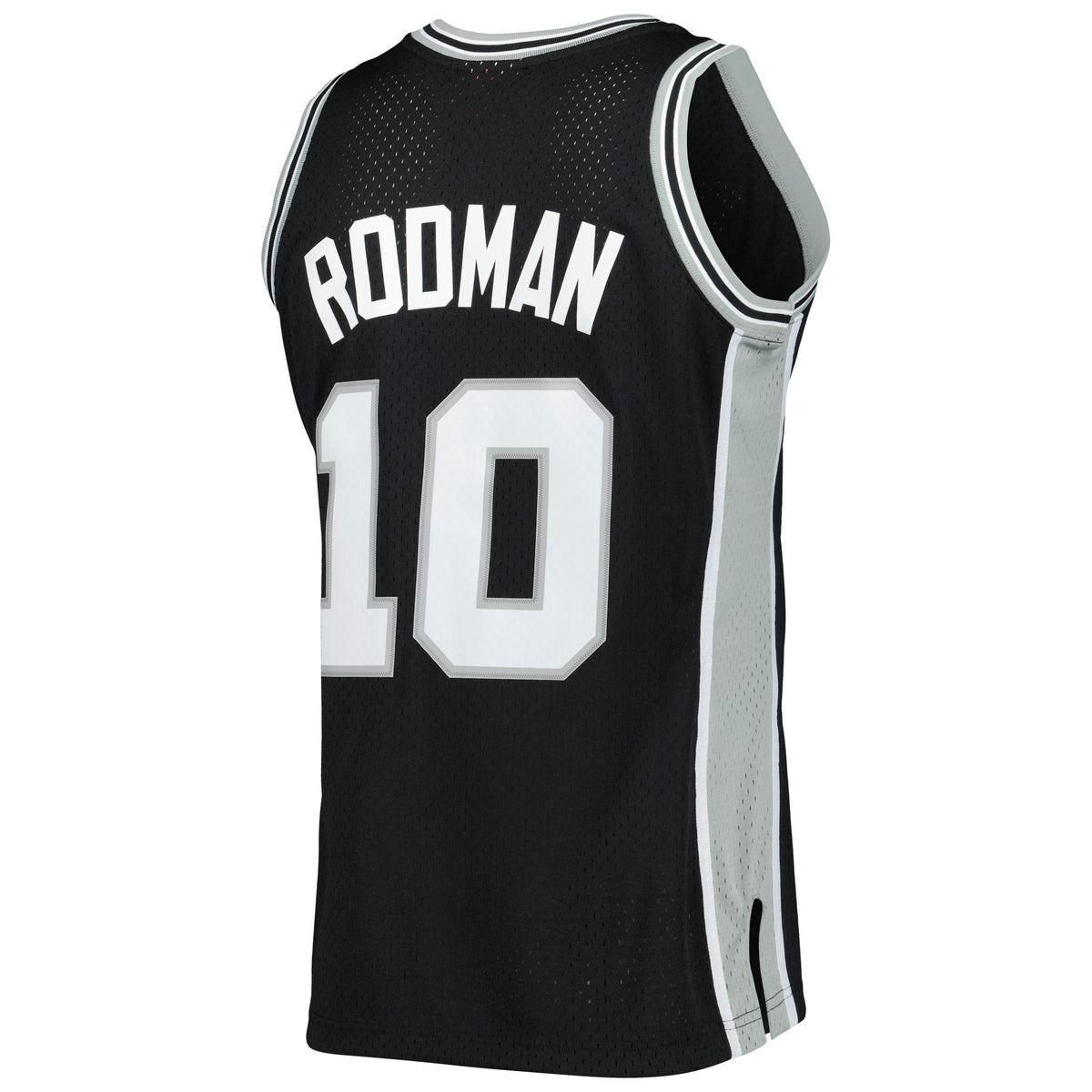 Men's San Antonio Spurs Dennis Rodman Mitchell & Ness Black 1993/94 Hardwood Classics Swingman Jersey