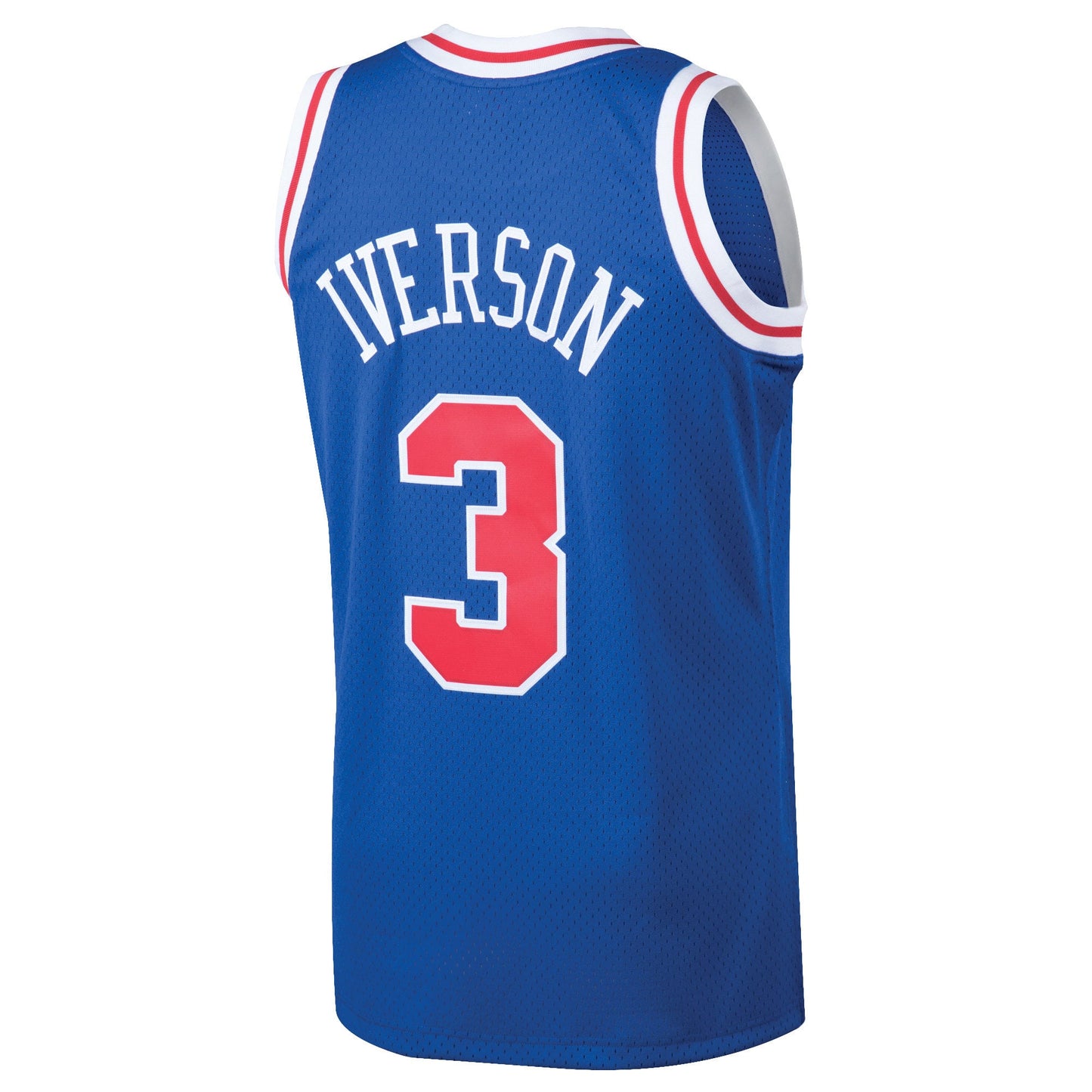 Men's Philadelphia 76ers Allen Iverson Mitchell & Ness Royal 1996/97 Hardwood Classics Swingman Jersey