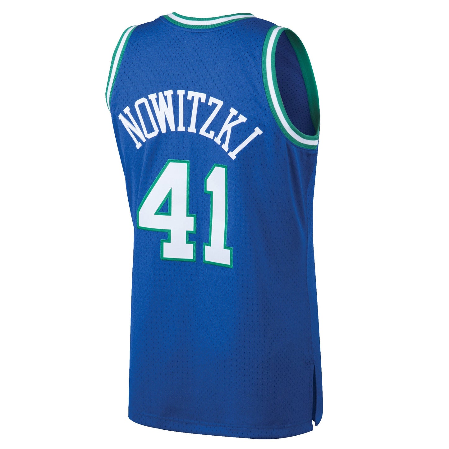 Men's Dallas Mavericks Dirk Nowitzki Mitchell & Ness Blue 1998/99 Hardwood Classics Swingman Jersey