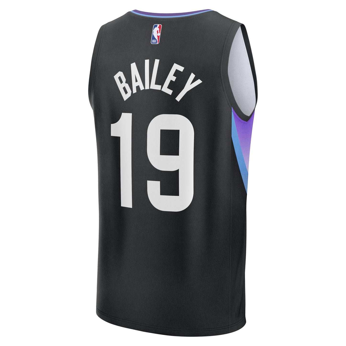 Men's Utah Jazz Ace Bailey Fanatics Black 2025 NBA Draft First Round Pick Fast Break Replica Jersey - Statement Edition