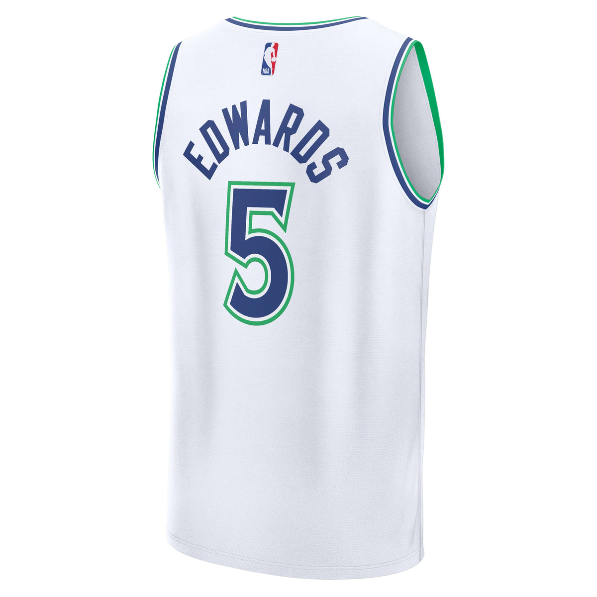 Men's Minnesota Timberwolves Anthony Edwards Fanatics White Fast Break Jersey - Association Edition