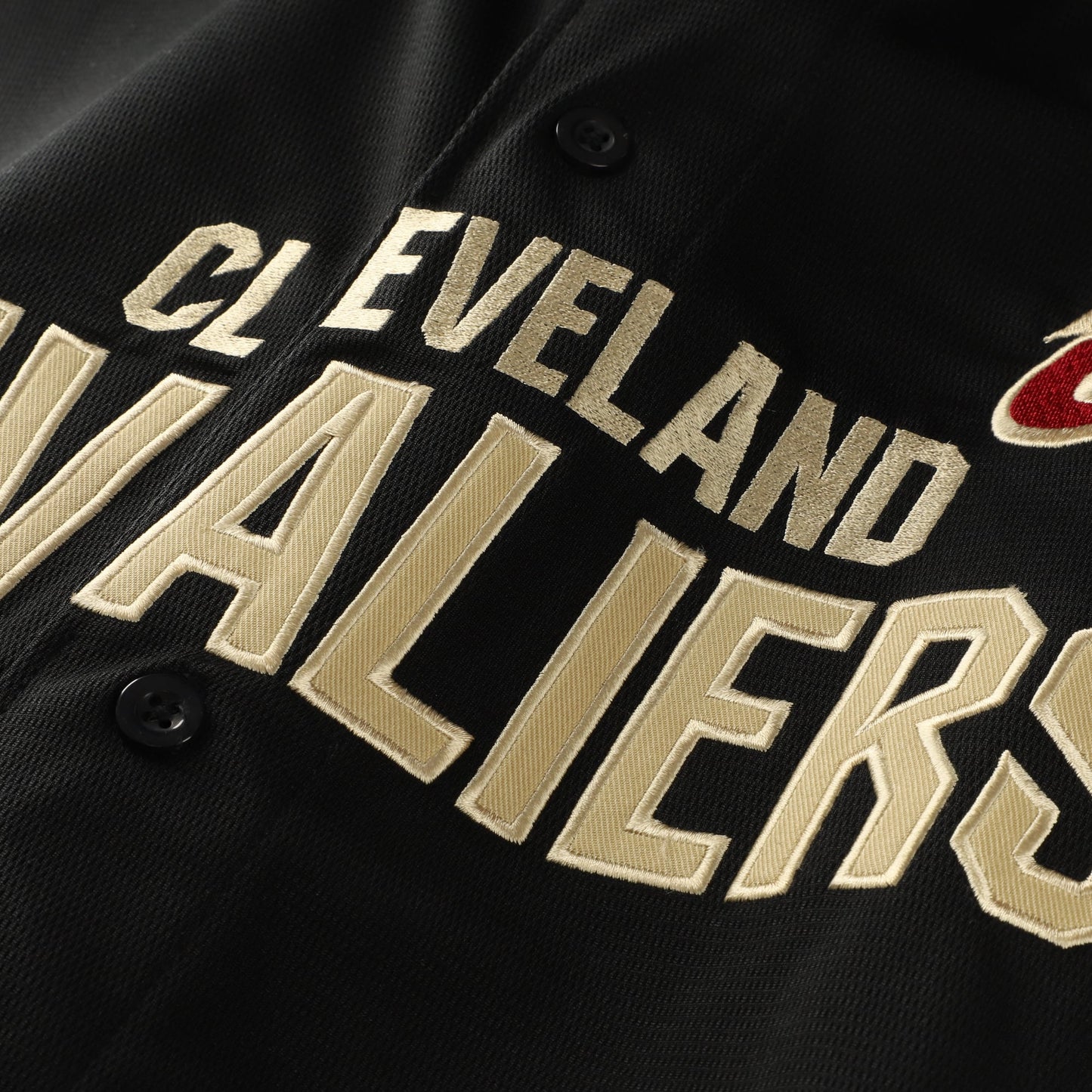 Men's Cleveland Cavaliers Fanatics Black Big & Tall Pop Full-Button Jersey