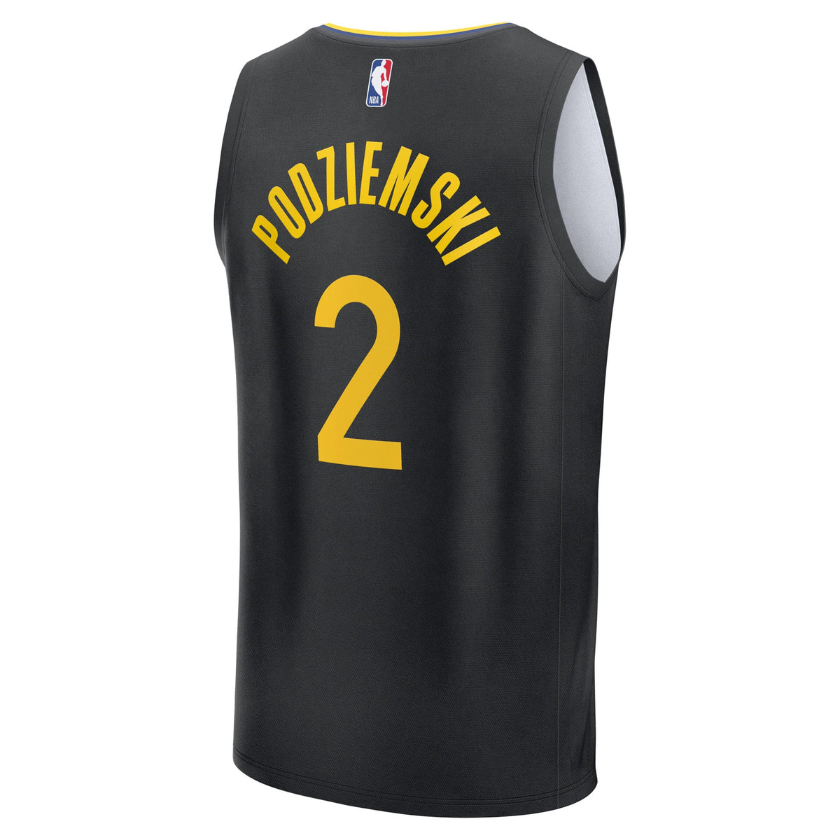 Men's Golden State Warriors Brandin Podziemski Fanatics Black Fast Break Replica Player Jersey - Statement Edition