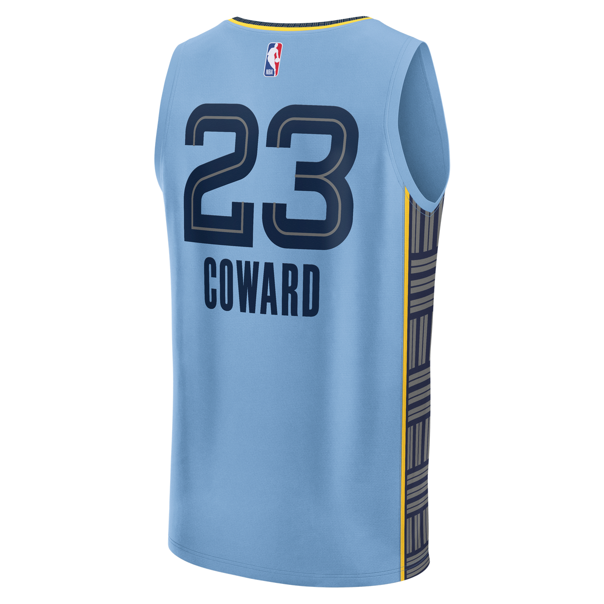 Men's Memphis Grizzlies Cedric Coward Fanatics Light Blue Fast Break Replica Player Jersey - Statement Edition