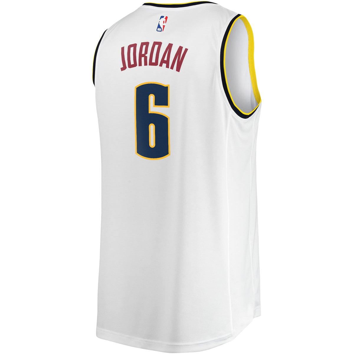 Men's Denver Nuggets DeAndre Jordan Fanatics White Fast Break Player Jersey - Association Edition
