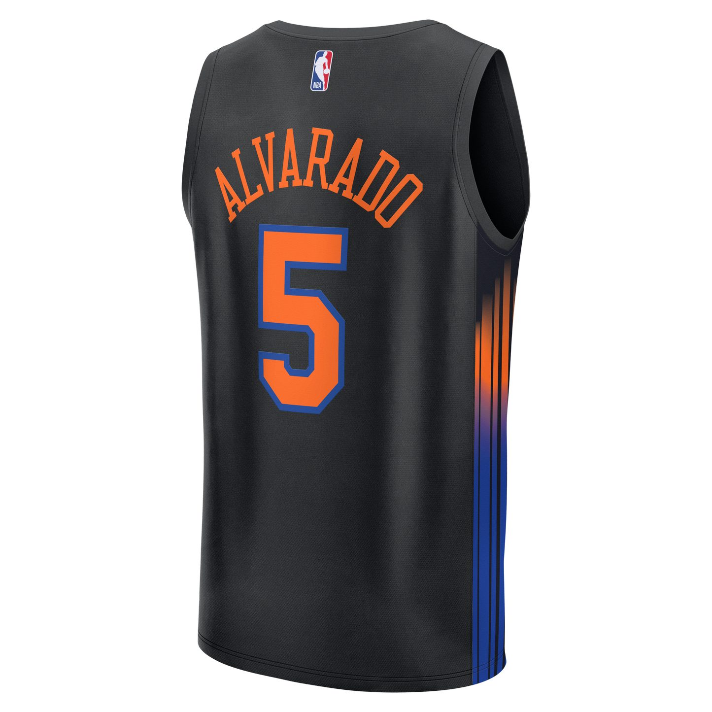 Men's New York Knicks Jose Alvarado Fanatics Black Fast Break Replica Jersey - Statement Edition