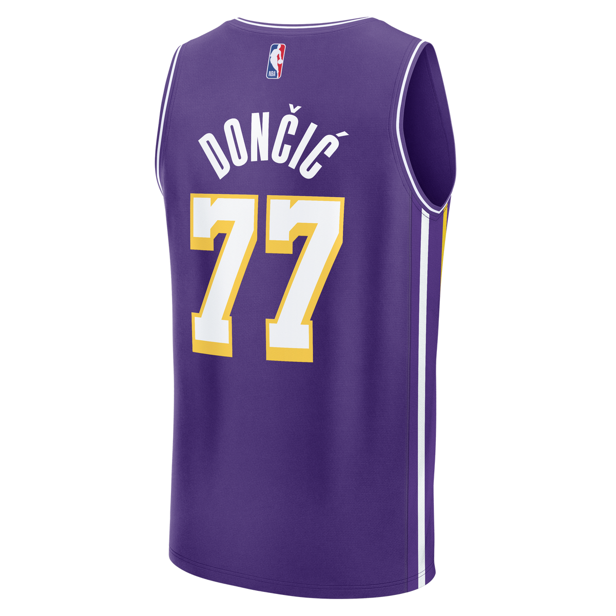 Men's Los Angeles Lakers Luka Dončić Fanatics Purple Fast Break Jersey - Statement Edition