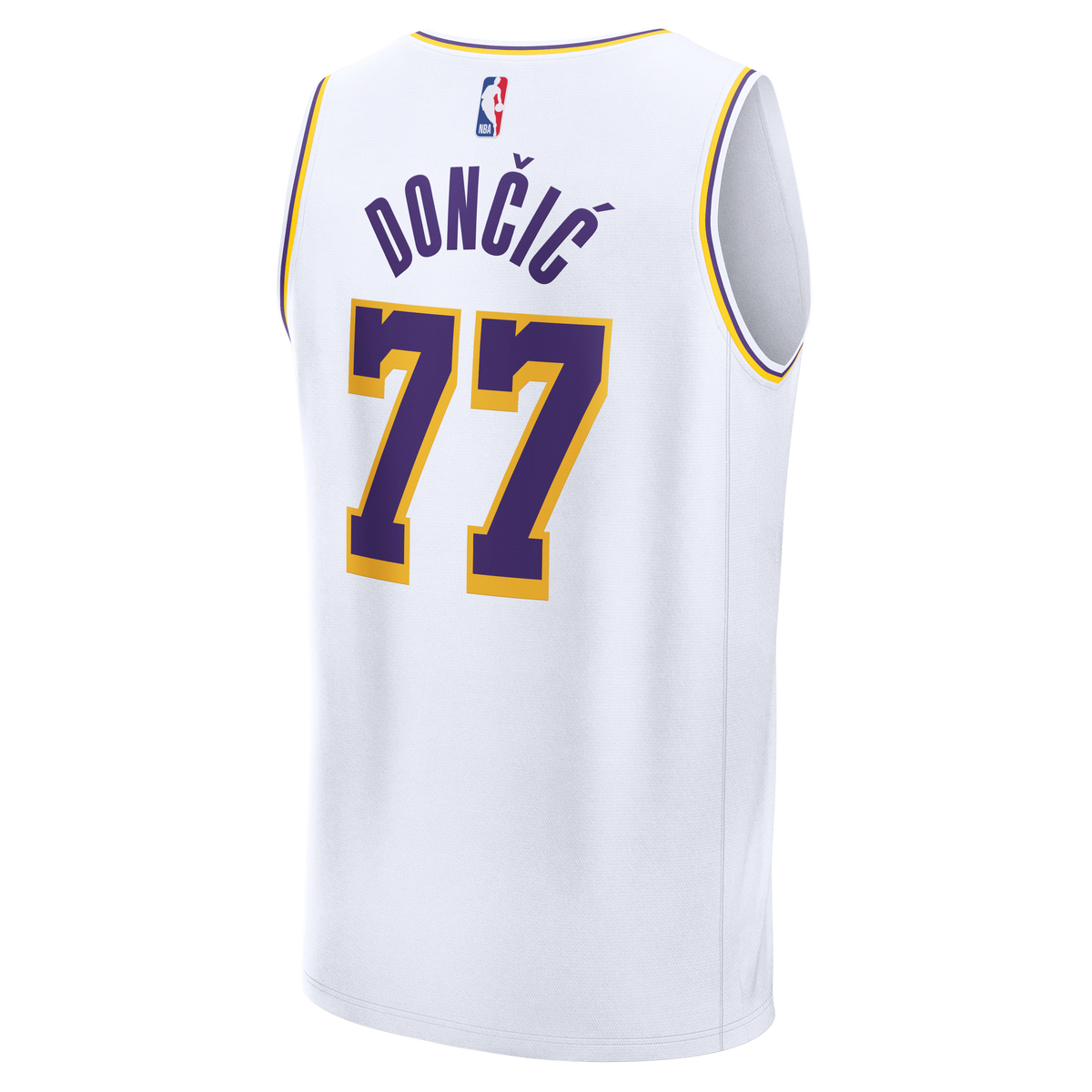 Men's Los Angeles Lakers Luka Dončić Fanatics White Fast Break Jersey - Association Edition