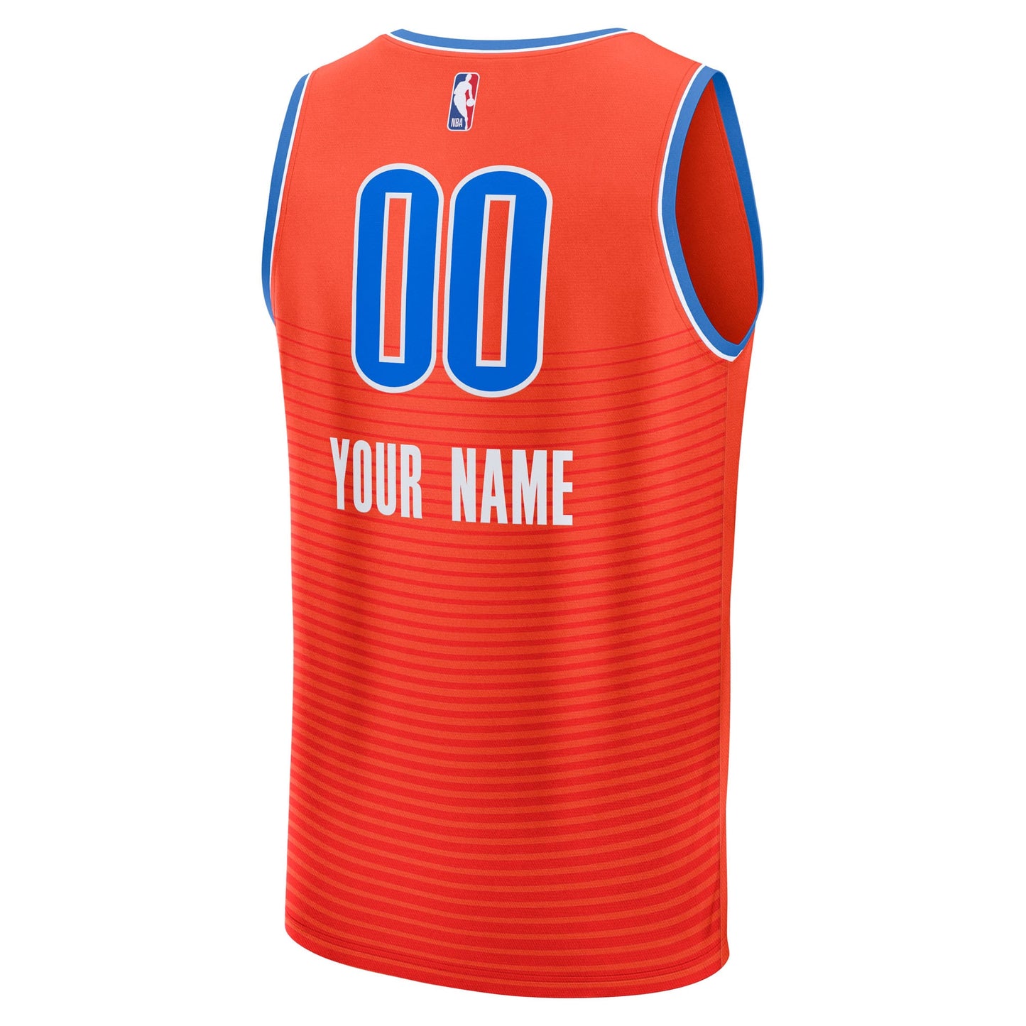 Men's Oklahoma City Thunder Fanatics Orange Fast Break Custom Jersey - Statement Edition