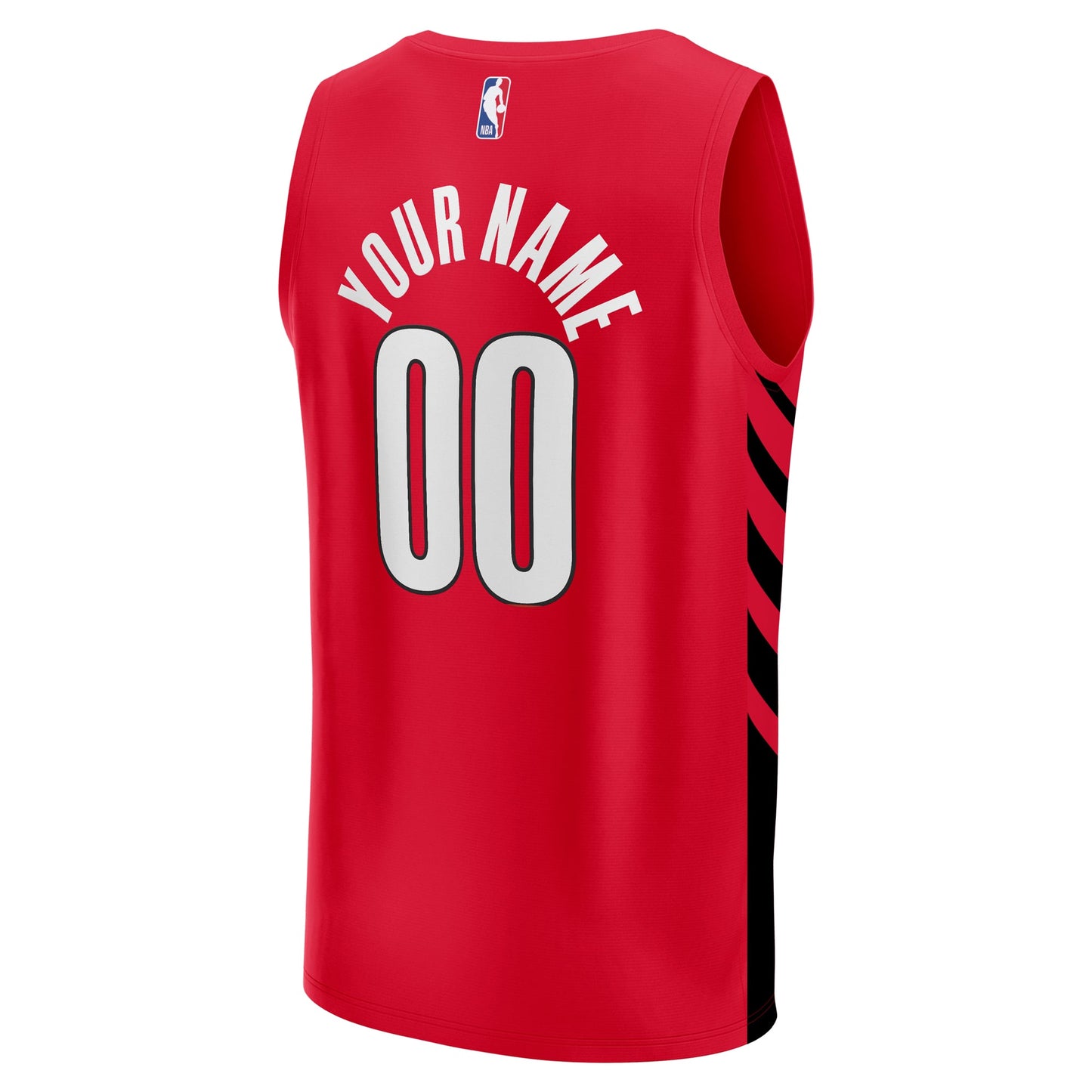 Men's Portland Trail Blazers Fanatics Red Fast Break Custom Replica Jersey - Statement Edition
