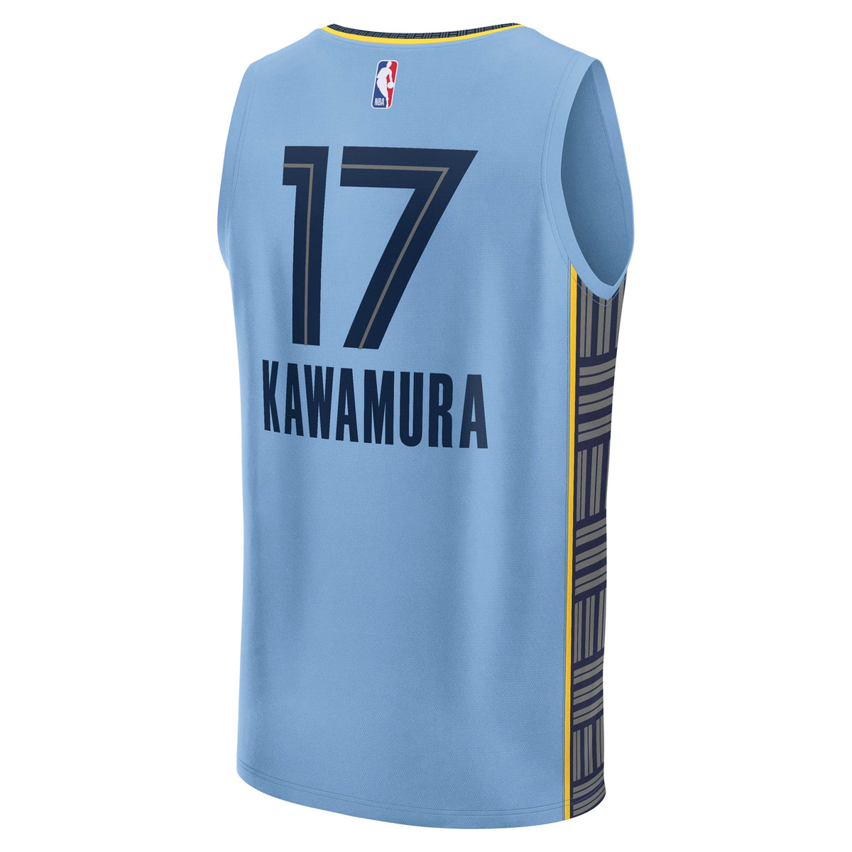 Men's Memphis Grizzlies Yuki Kawamura Fanatics Light Blue Fast Break Replica Player Jersey - Statement Edition