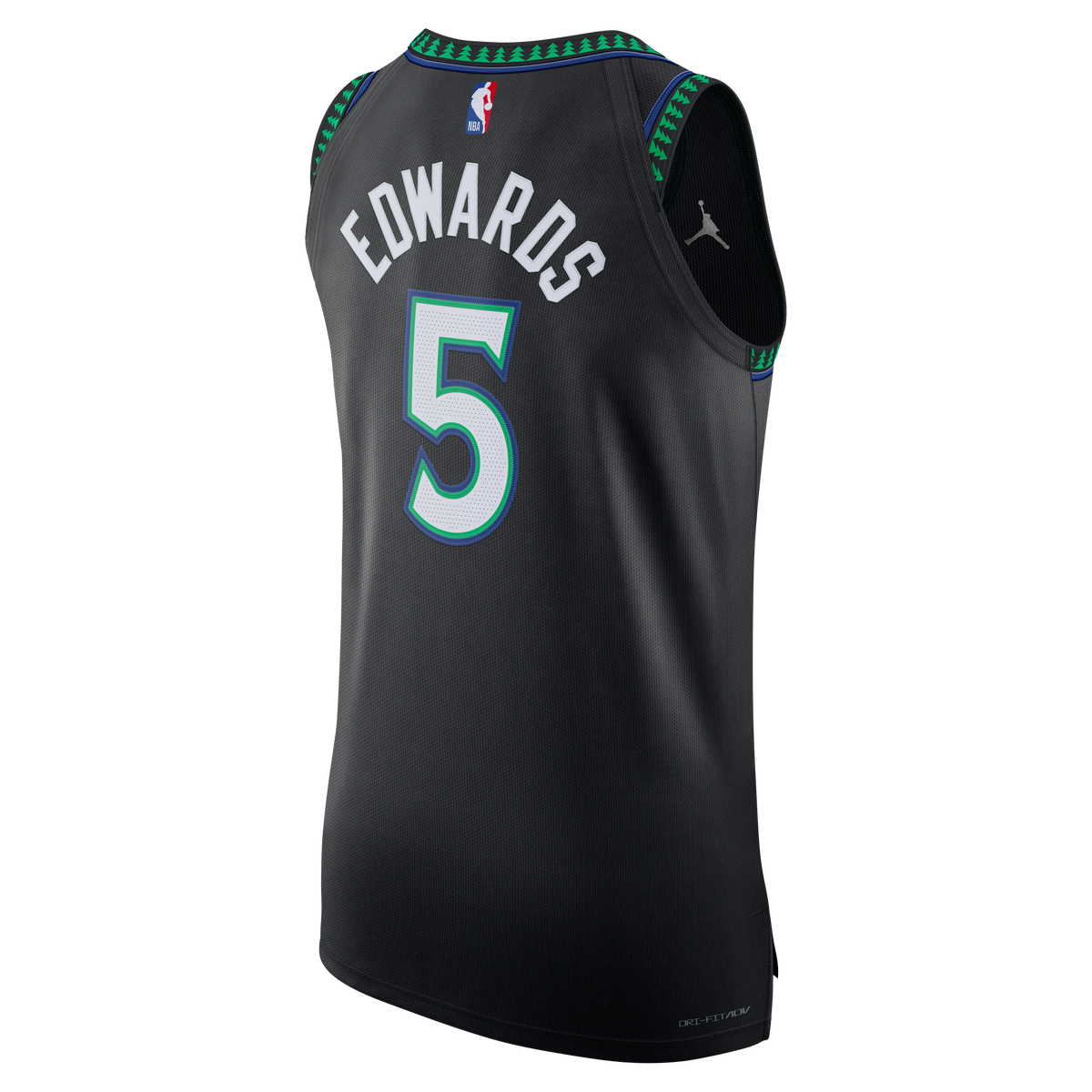Men's Minnesota Timberwolves Anthony Edwards Jordan Brand Black Authentic Jersey - Statement Edition