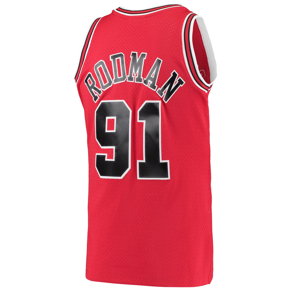 Men's Chicago Bulls Dennis Rodman Mitchell & Ness Red Hardwood Classics Swingman Jersey