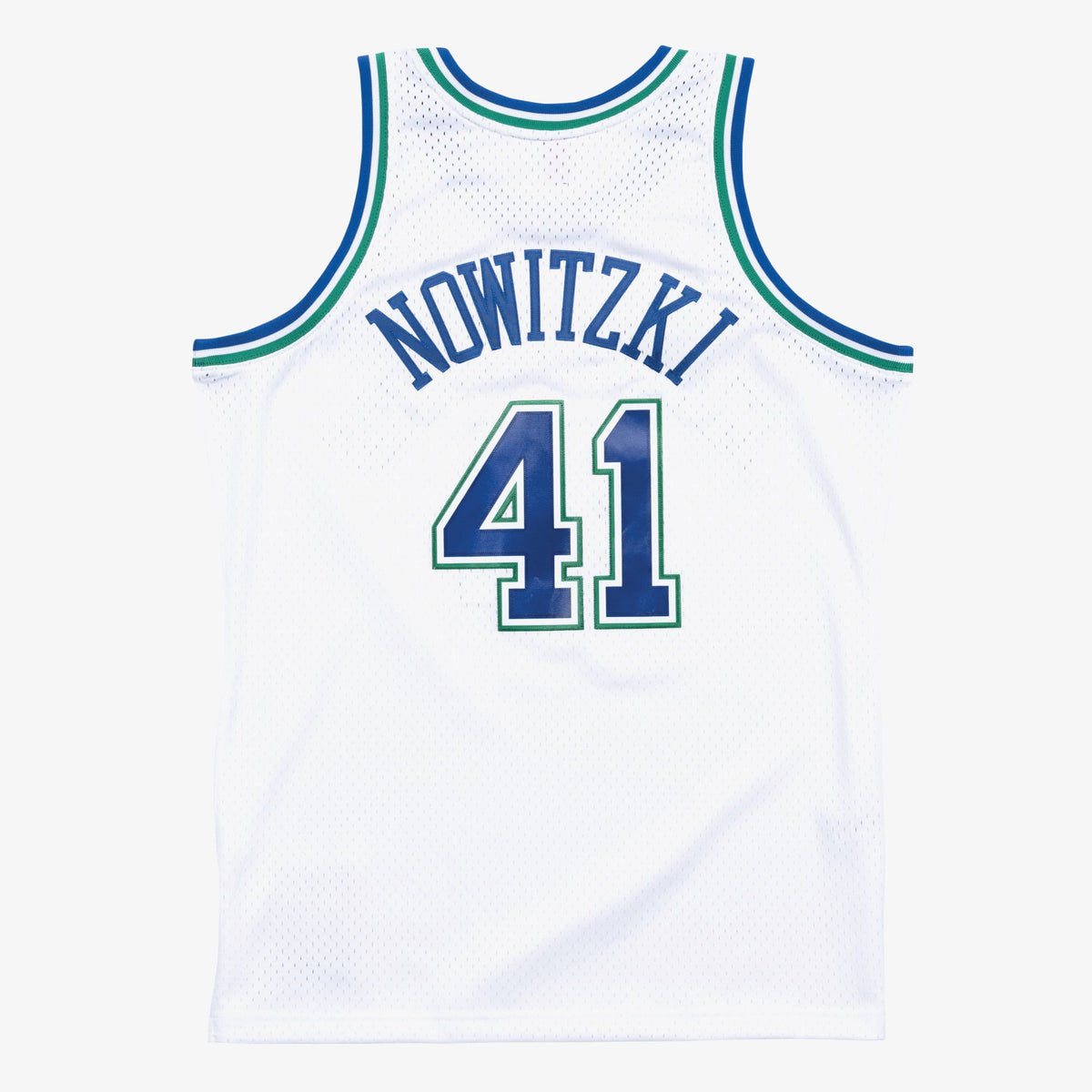 Men's Dallas Mavericks Dirk Nowitzki Mitchell & Ness White 1998-99 Hardwood Classics Swingman Jersey