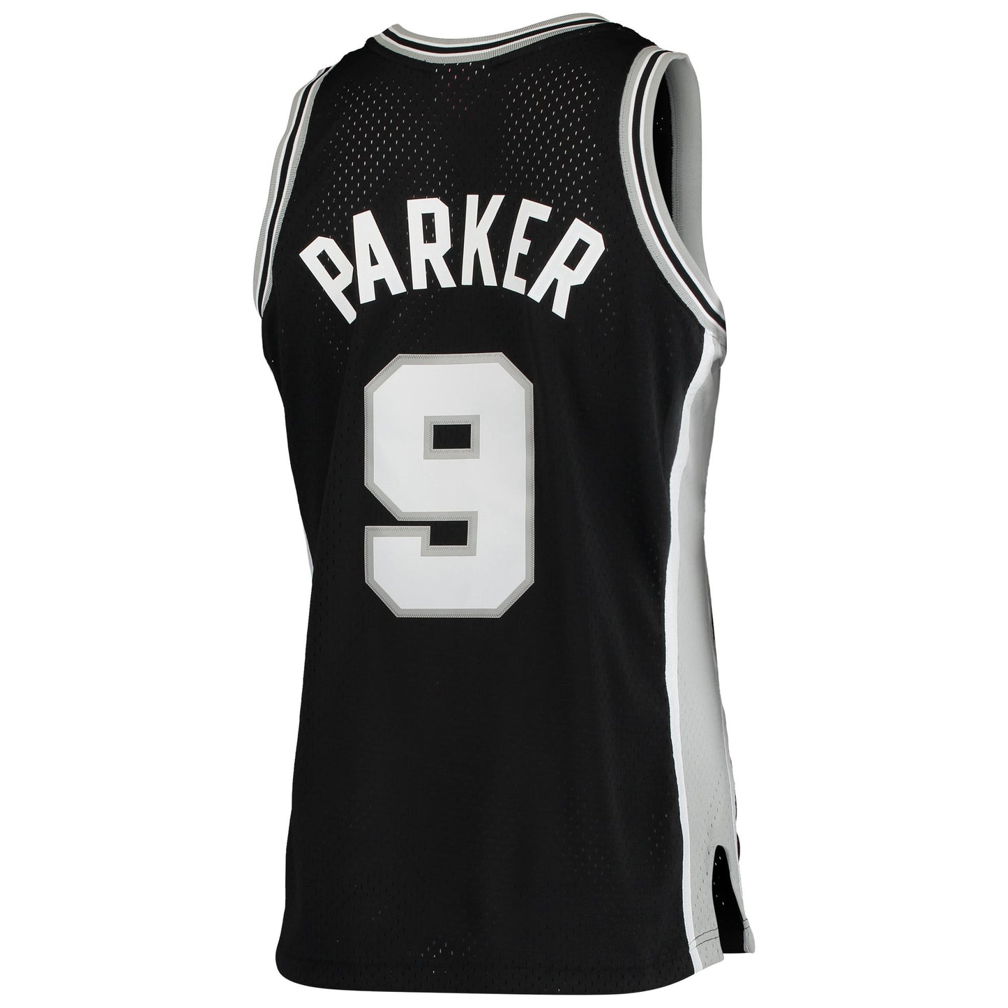 Men's San Antonio Spurs Tony Parker Mitchell & Ness Black Hardwood Classics Swingman Jersey