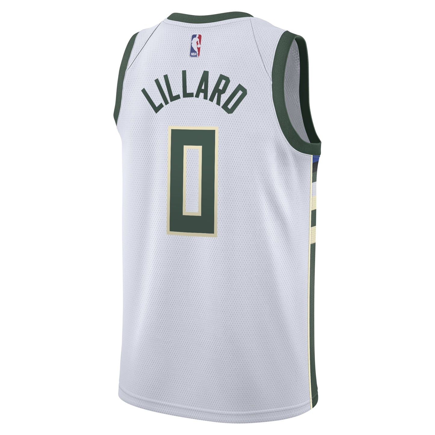 Unisex Milwaukee Bucks Damian Lillard Nike White Swingman Player Jersey - Association Edition