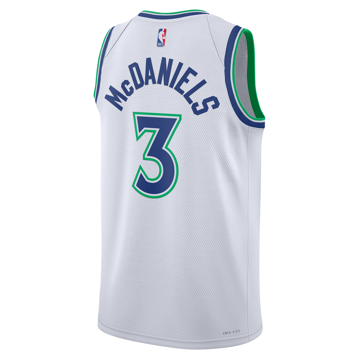 Unisex Minnesota Timberwolves Jaden McDaniels Nike White Swingman Jersey - Association Edition