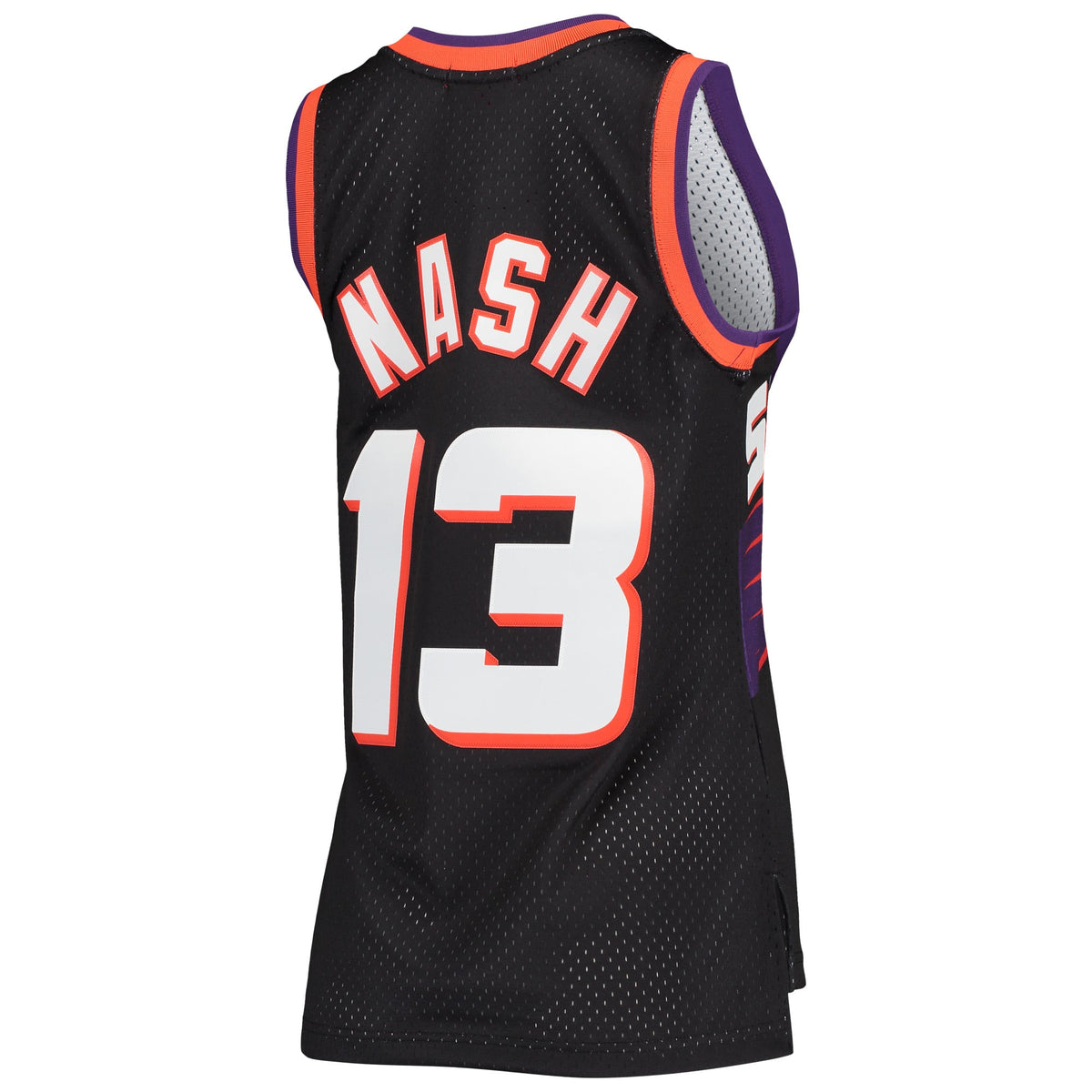 Women's Phoenix Suns Steve Nash Mitchell & Ness Black Hardwood Classics Swingman Jersey
