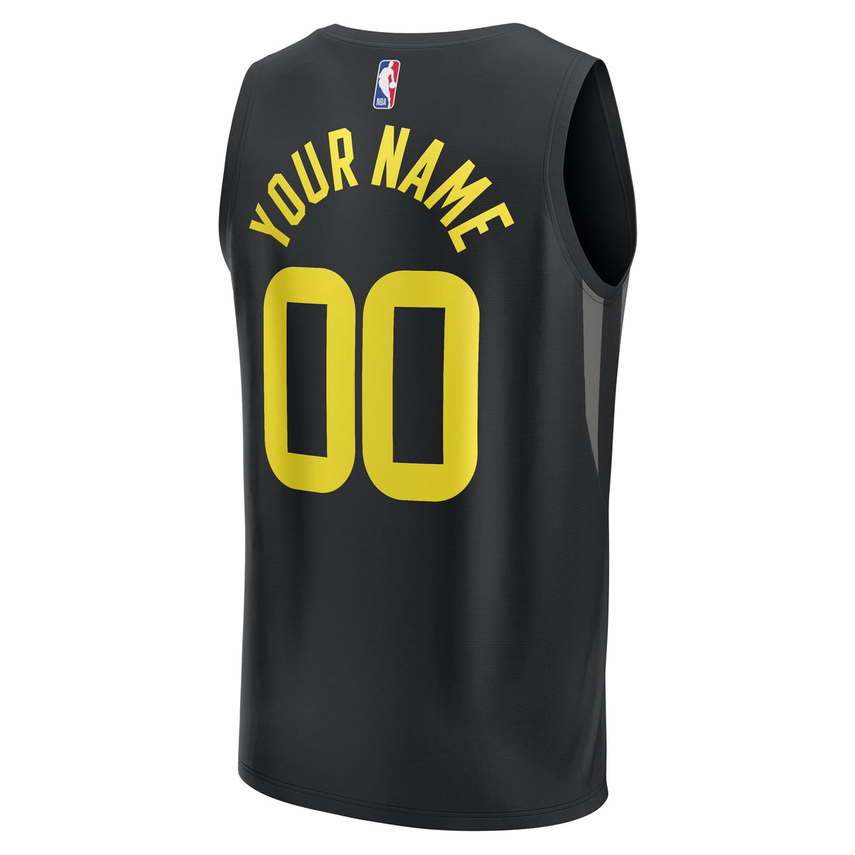 Youth Utah Jazz Fanatics Black Fast Break Replica Custom Jersey - Statement Edition