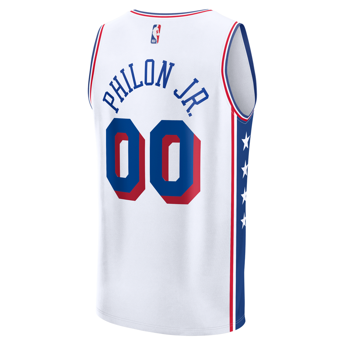 Youth Philadelphia 76ers Labaron Philon Jr. Fanatics White Fast Break Replica Jersey - Association Edition