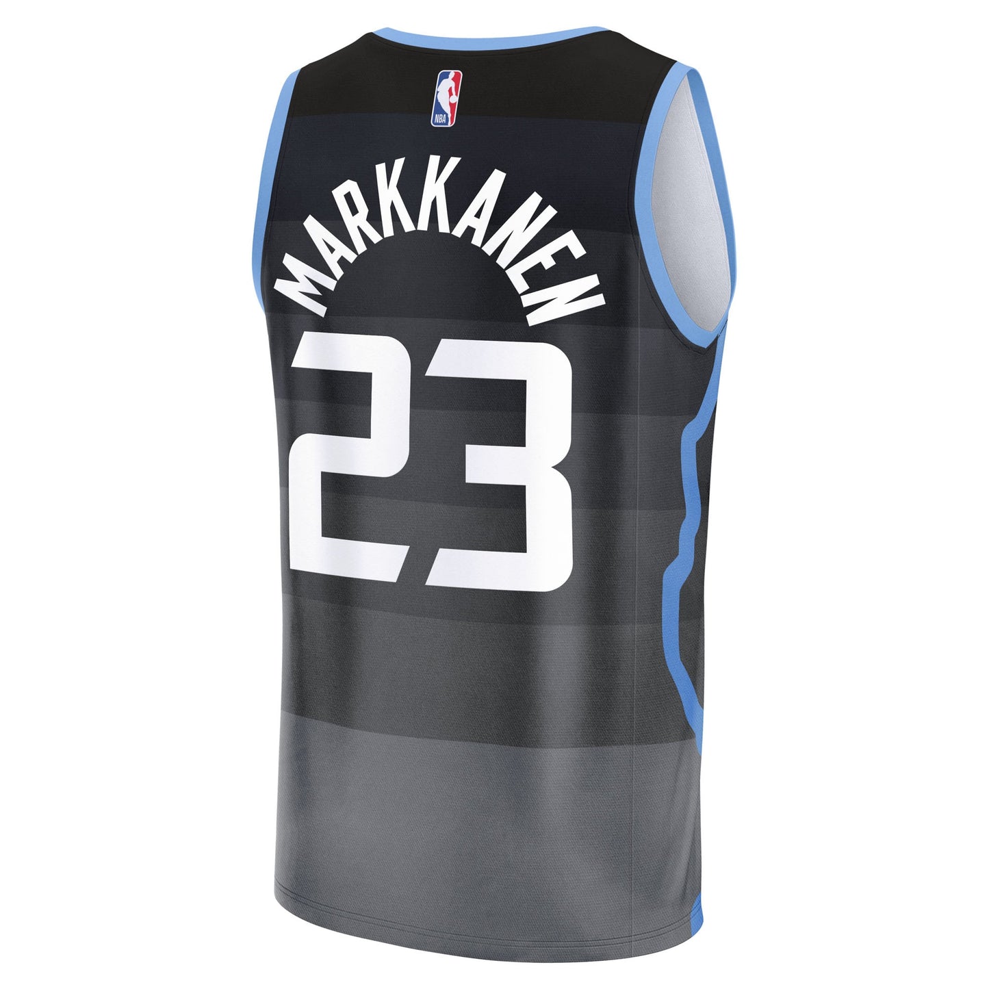 Youth Utah Jazz Lauri Markkanen Fanatics Black Fast Break Jersey - City Edition