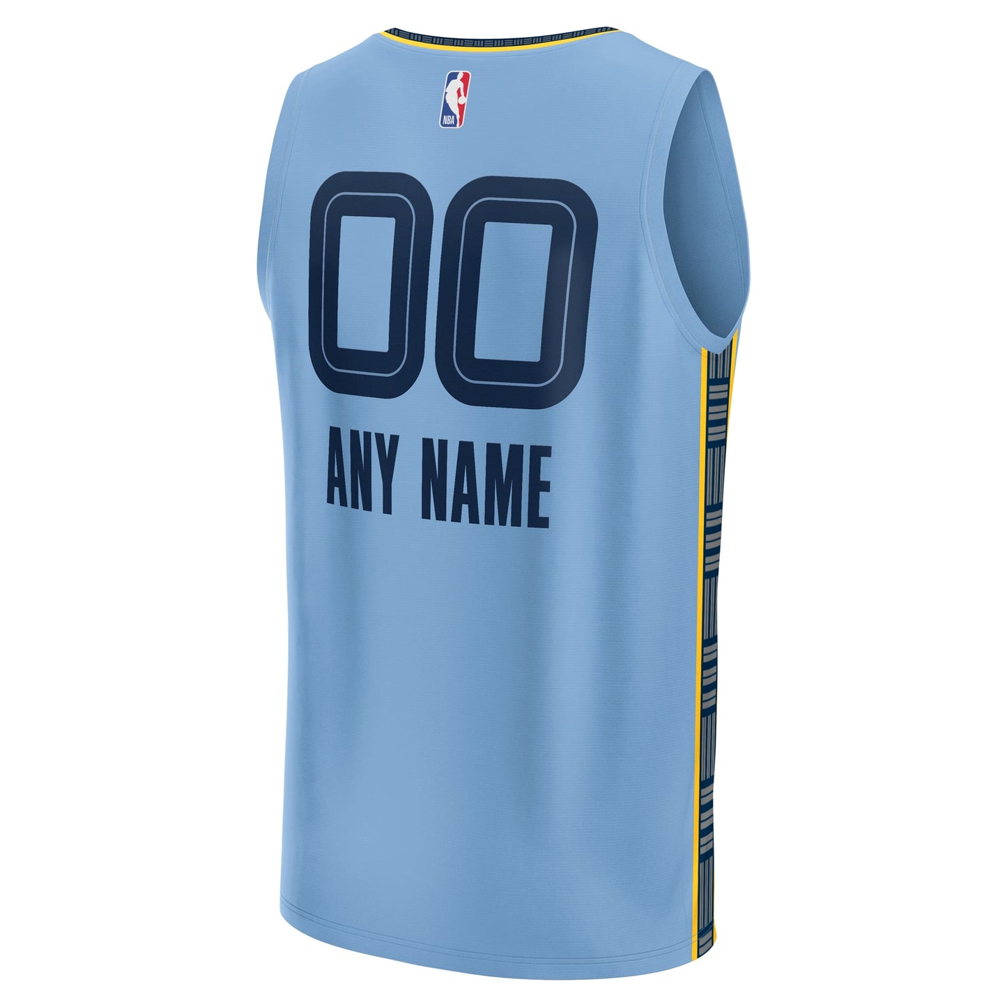 Youth Memphis Grizzlies Fanatics Light Blue Fast Break Replica Custom Jersey - Statement Edition
