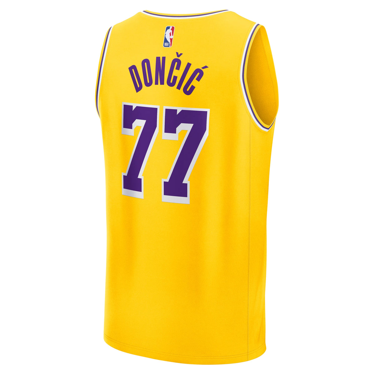 Youth Los Angeles Lakers Luka Dončić Fanatics Gold Fast Break Replica Player Jersey