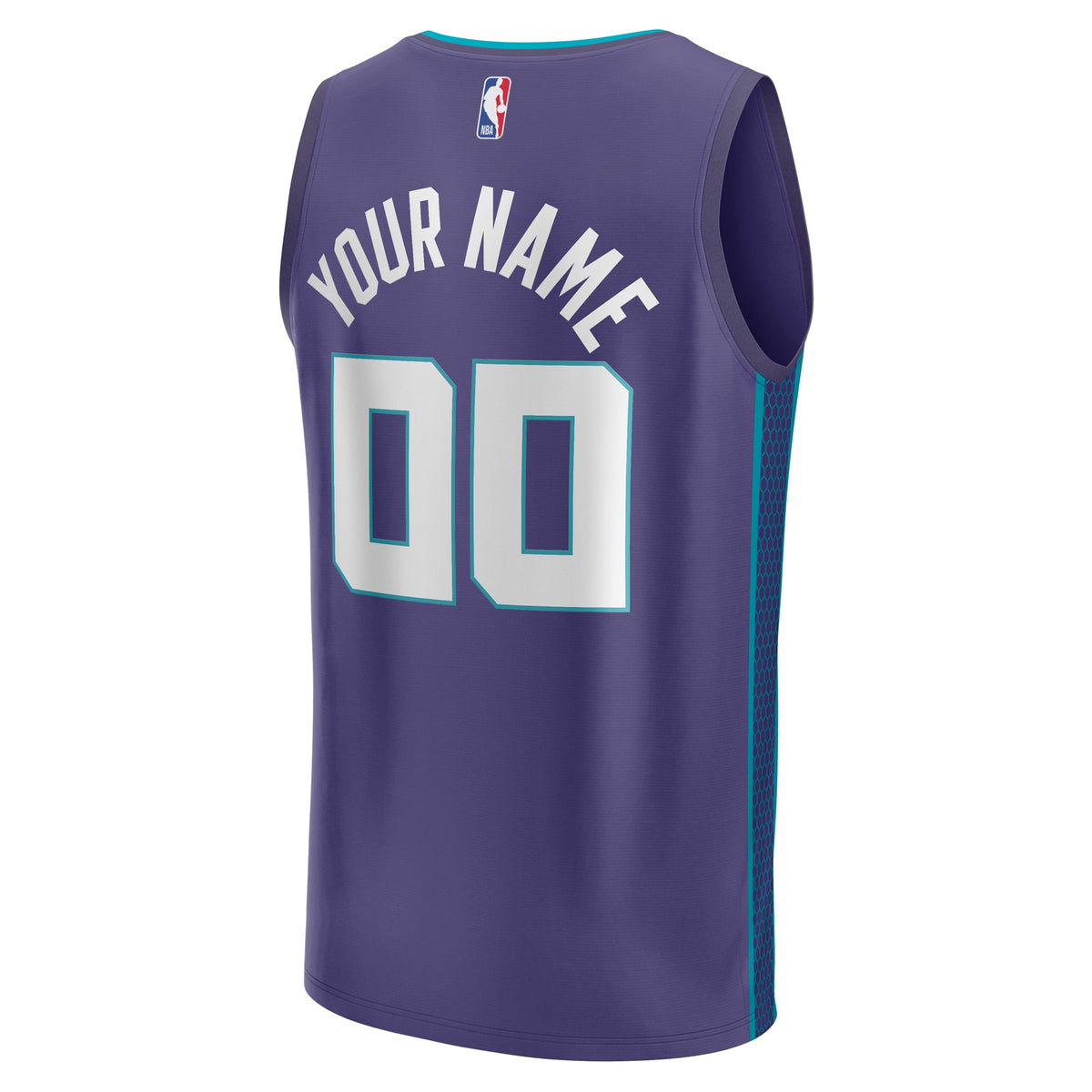 Youth Charlotte Hornets Fanatics Purple Fast Break Replica Custom Jersey - Statement Edition