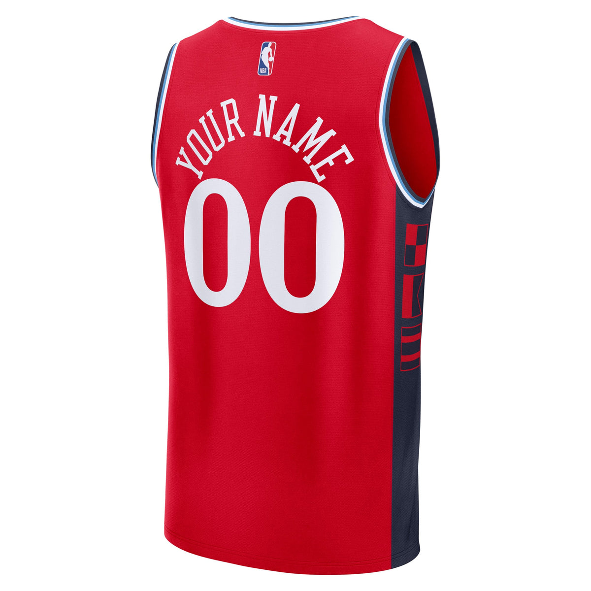 Youth LA Clippers Fanatics Red Fast Break Custom Replica Jersey - Statement Edition