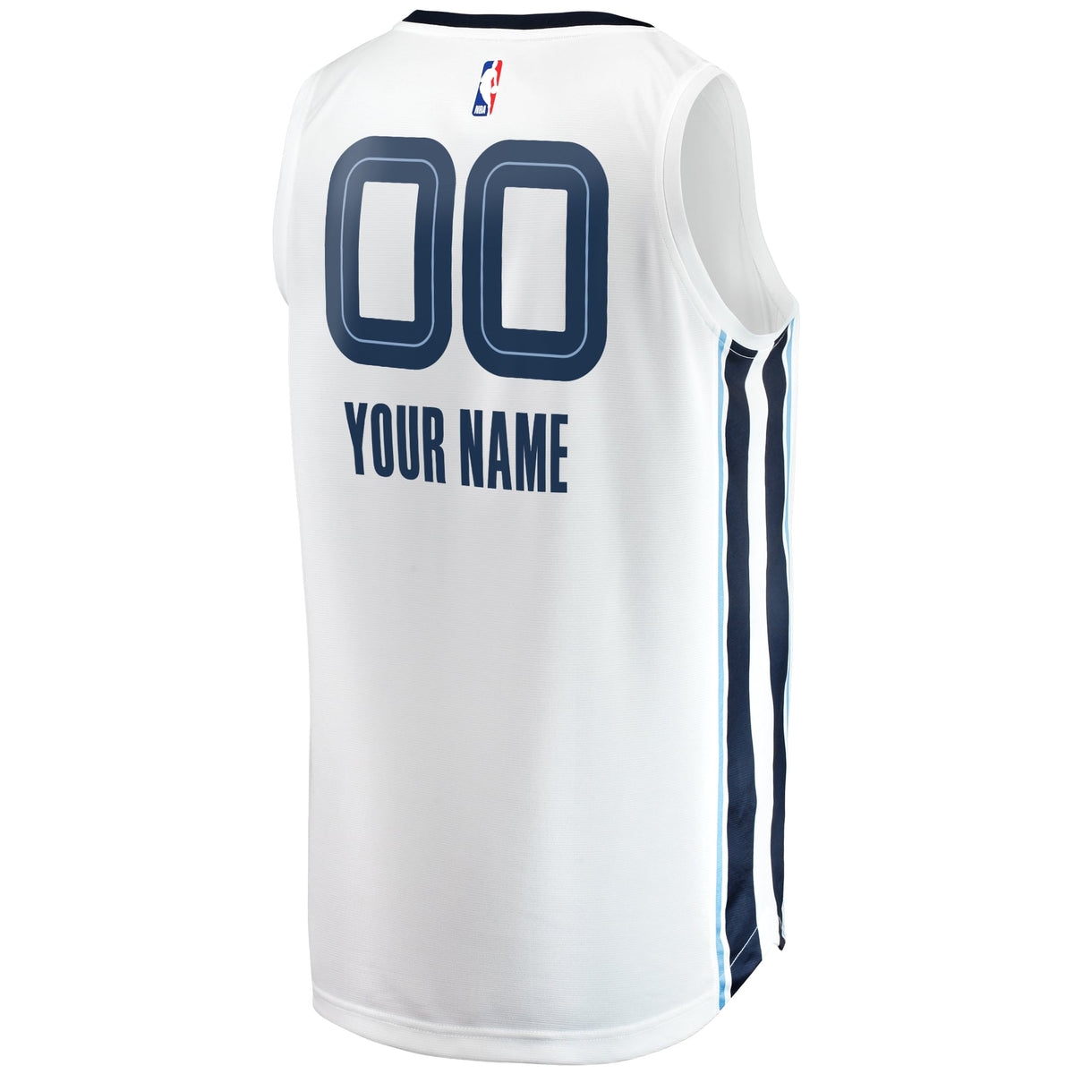 Youth Memphis Grizzlies Fanatics White Fast Break Replica Custom Jersey - Association Edition