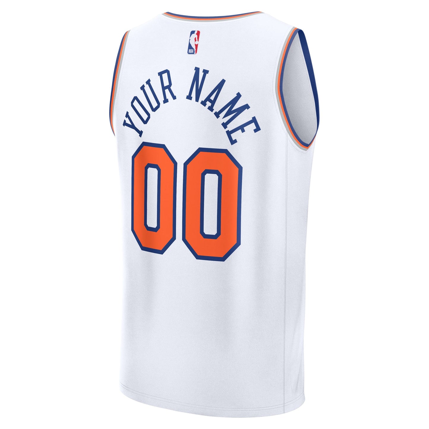 Youth New York Knicks Fanatics White Fast Break Custom Jersey - Association Edition