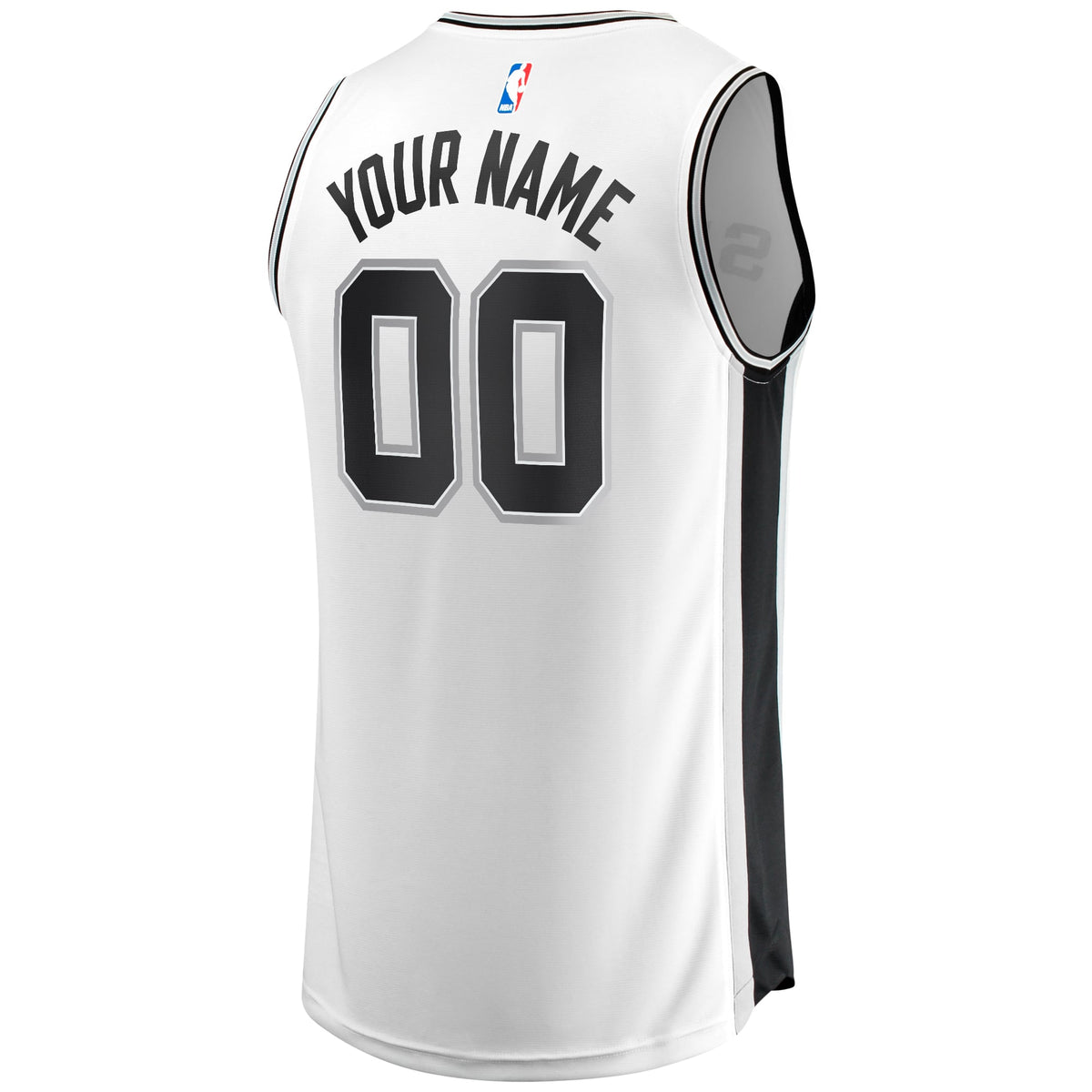 Youth San Antonio Spurs Fanatics White Fast Break Replica Custom Jersey - Association Edition