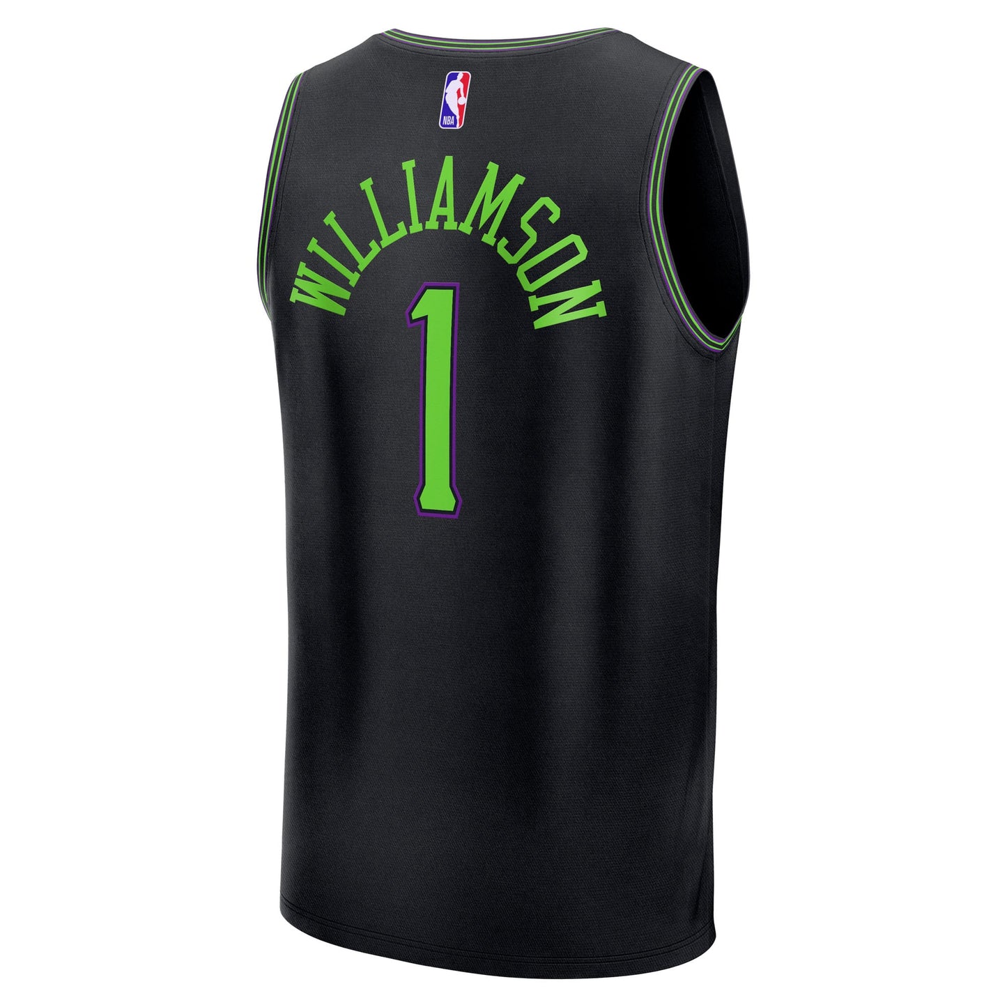 Youth New Orleans Pelicans Zion Williamson Fanatics Black Fast Break Jersey - City Edition