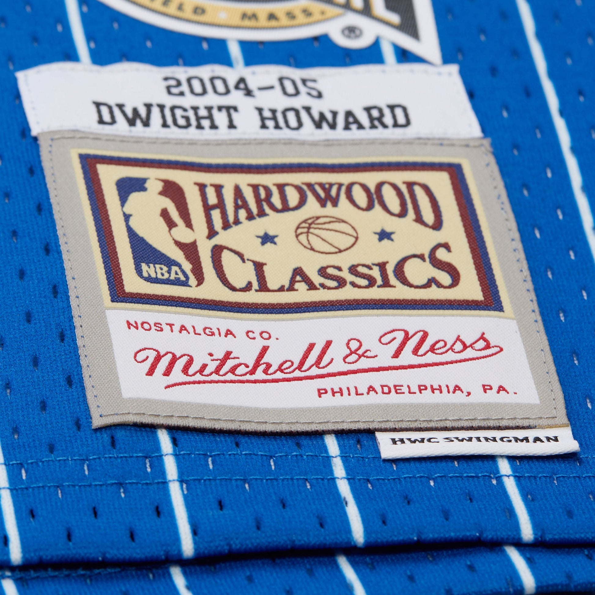 Men's Orlando Magic Dwight Howard Blue 2004/05 Hardwood Classics Hall of Fame Swingman Jersey