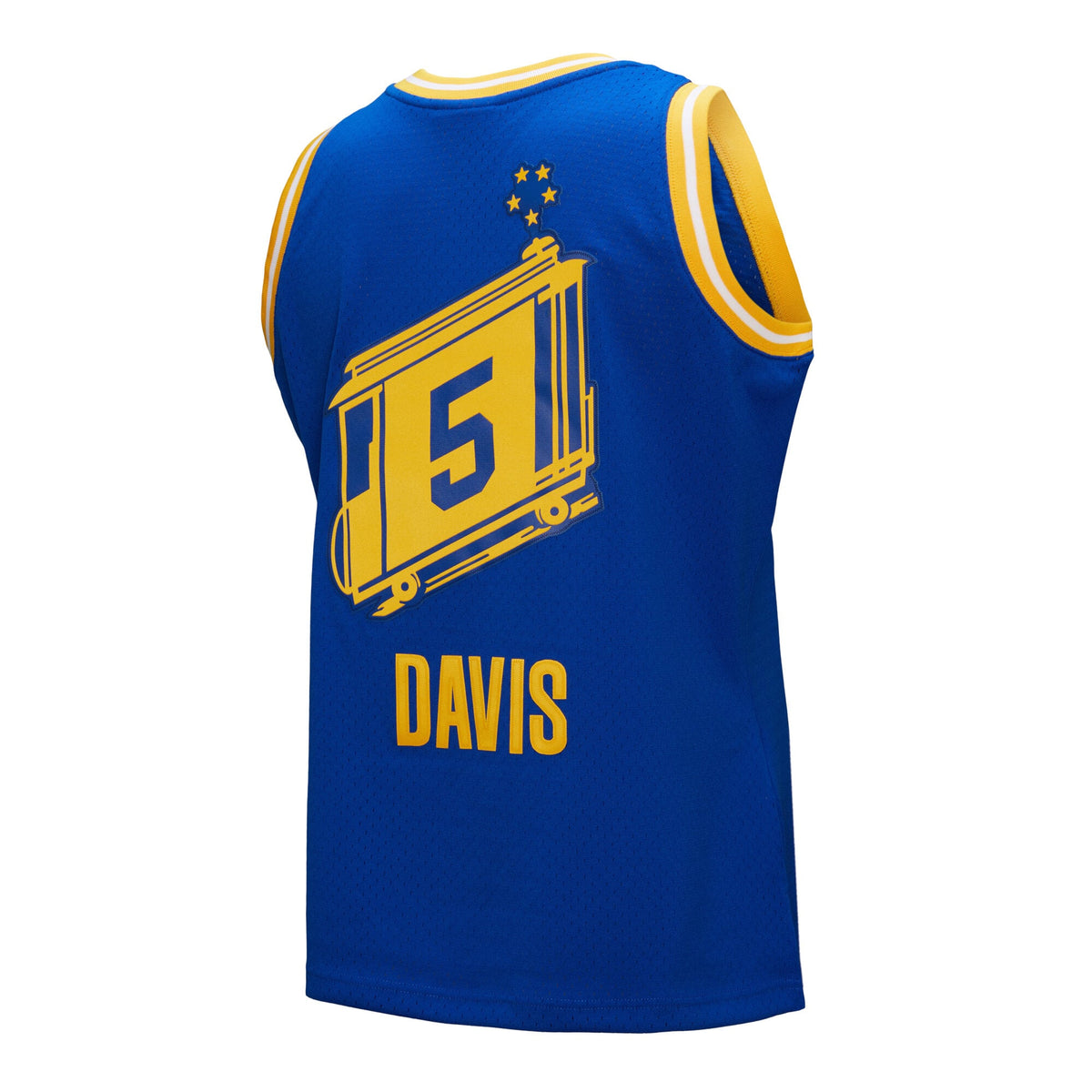 Men's Golden State Warriors Baron Davis Mitchell & Ness Royal Hardwood Classics 2004/05 Swingman Jersey