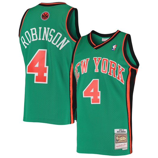 Men's New York Knicks Nate Robinson Mitchell & Ness Green 2006/07 Hardwood Classics Swingman Jersey