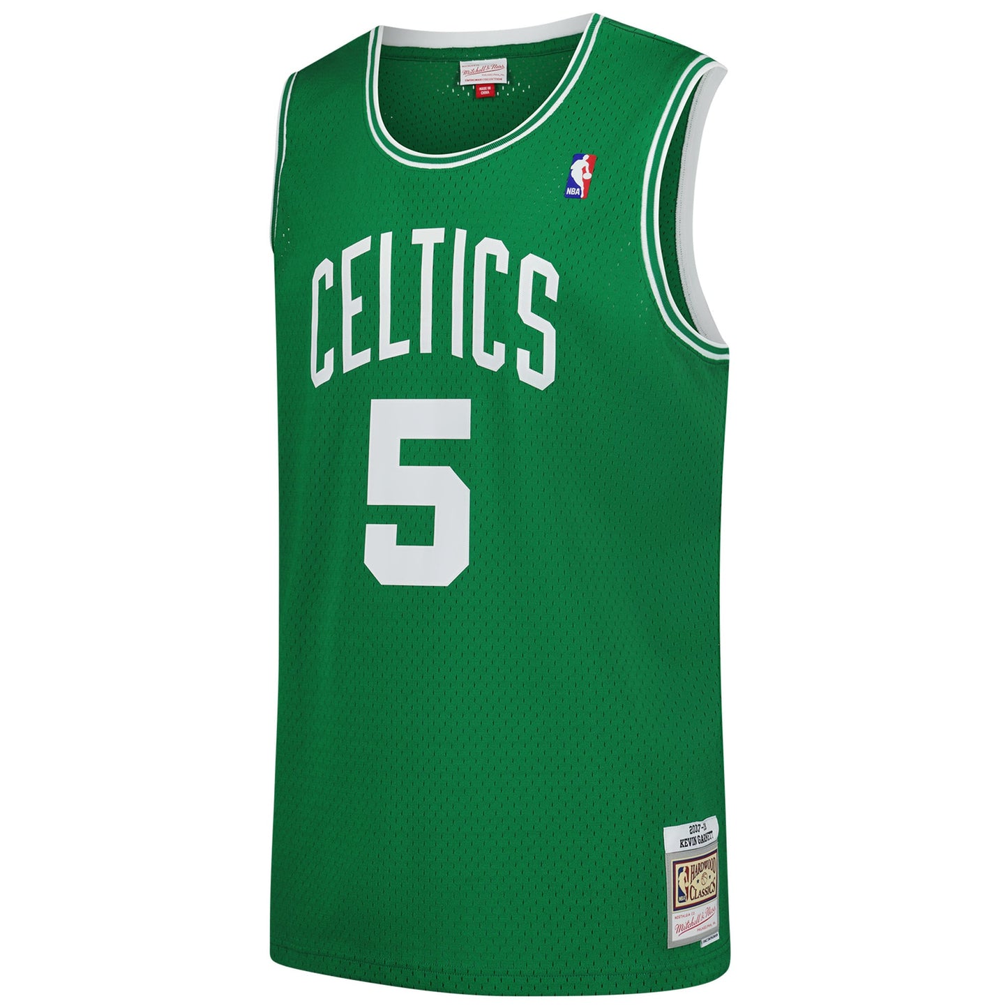 Men's Boston Celtics Kevin Garnett Mitchell & Ness Kelly Green 2007/08 Hardwood Classics Swingman Jersey