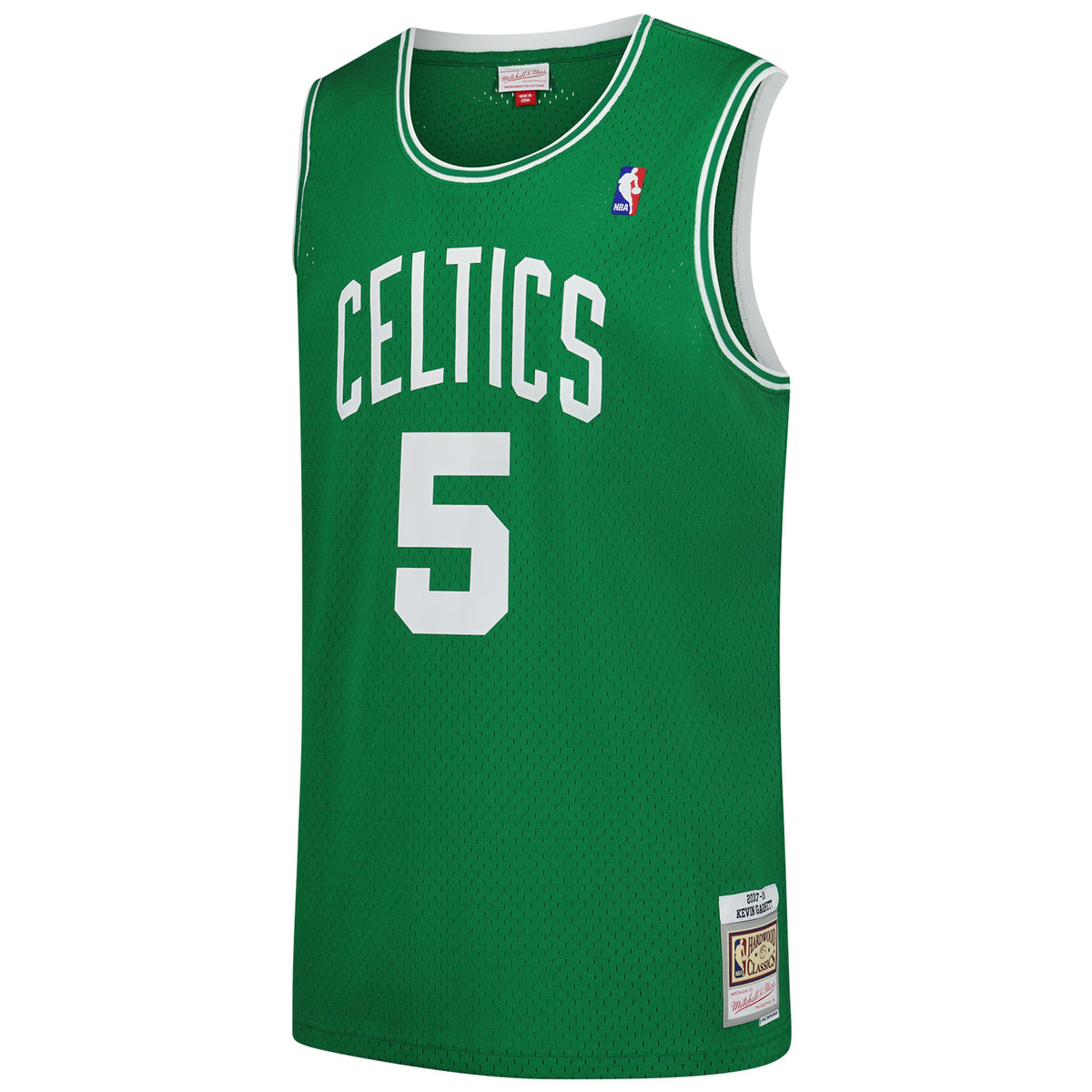 Men's Boston Celtics Kevin Garnett Mitchell & Ness Kelly Green 2007/08 Hardwood Classics Swingman Jersey