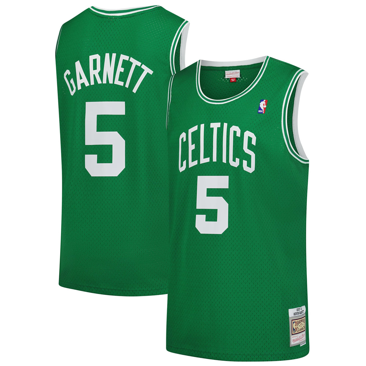 Men's Boston Celtics Kevin Garnett Mitchell & Ness Kelly Green 2007/08 Hardwood Classics Swingman Jersey