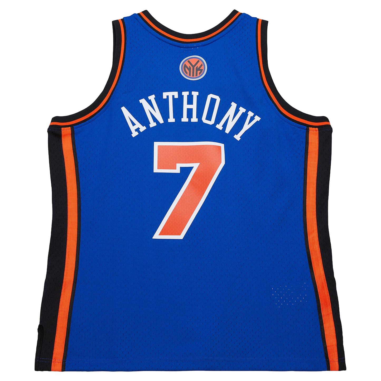 Men's New York Knicks Carmelo Anthony Mitchell & Ness Blue Big & Tall 2010/11 Swingman Jersey