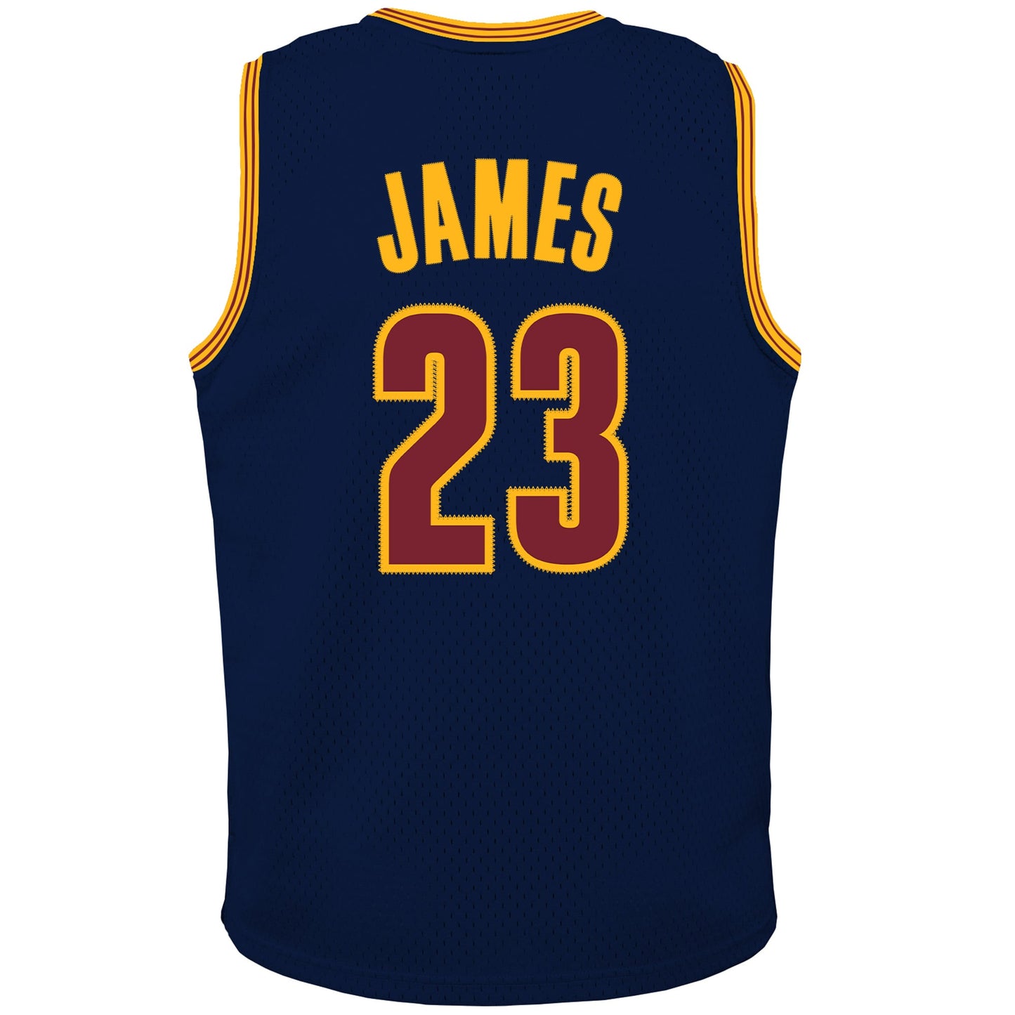 Youth Cleveland Cavaliers LeBron James Mitchell & Ness Navy 2015/16 Hardwood Classics Swingman Jersey