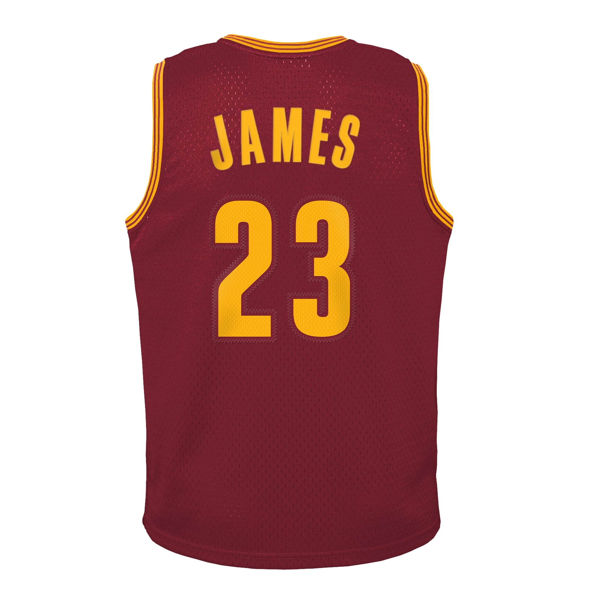 Youth Cleveland Cavaliers LeBron James Mitchell & Ness Wine 2015/16 Hardwood Classics Swingman Jersey
