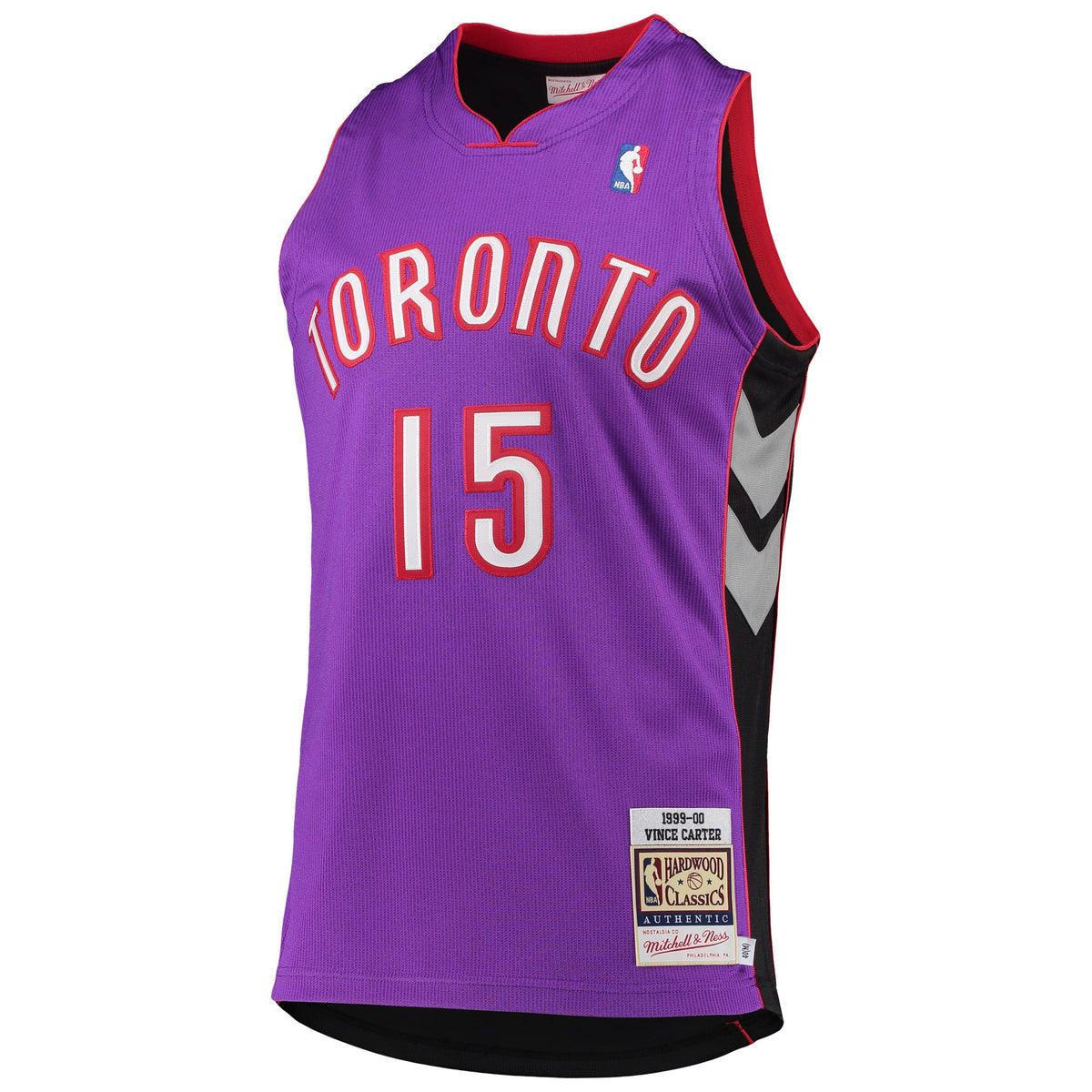 Men's Toronto Raptors Vince Carter Mitchell & Ness Purple 1999/2000 Hardwood Classics Authentic Jersey