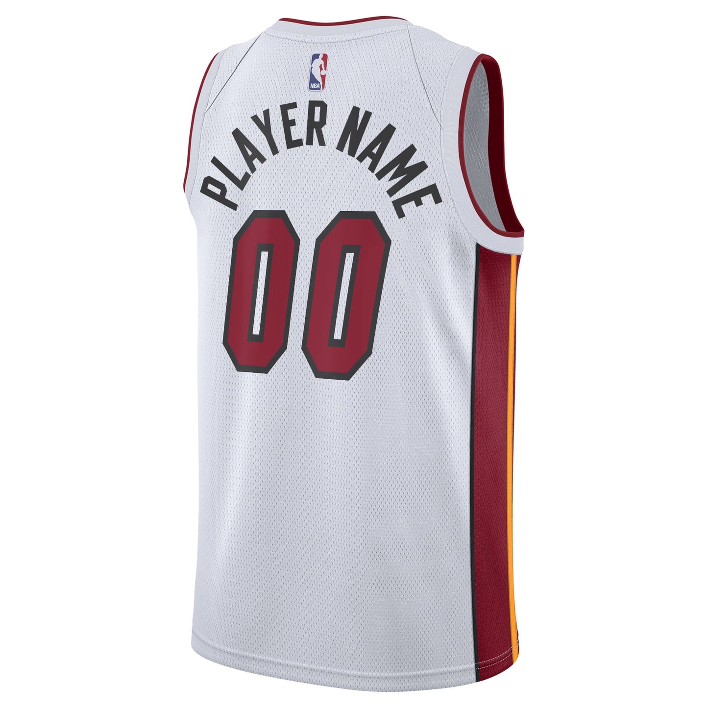 Men's Miami Heat Nike White 2020/21 Swingman Custom Jersey - Association Edition