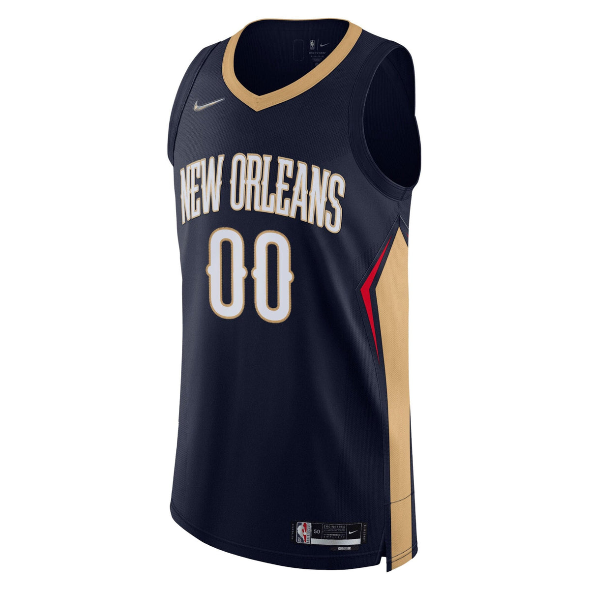 Men's New Orleans Pelicans Nike Navy 2021/22 Diamond Authentic Custom Jersey - Icon Edition